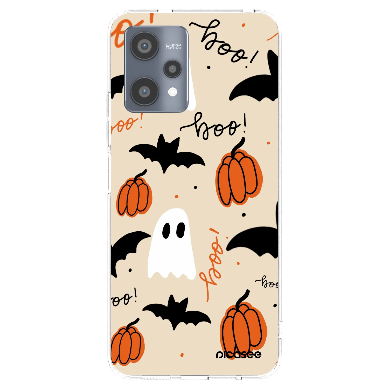 Picasee átlátszó szilikon tok az alábbi mobiltelefonokra Realme 9 Pro 5G - Halloween 26