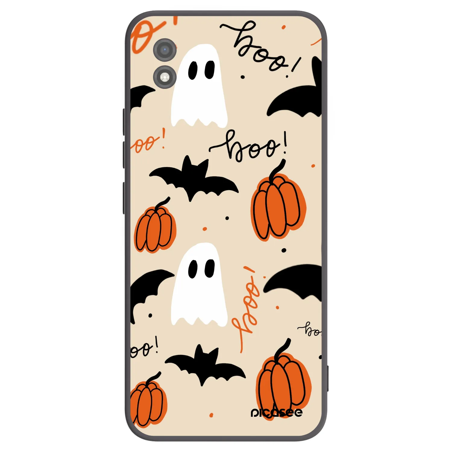 Picasee fekete szilikon tok az alábbi mobiltelefonokra Realme C11 (2021) - Halloween 26