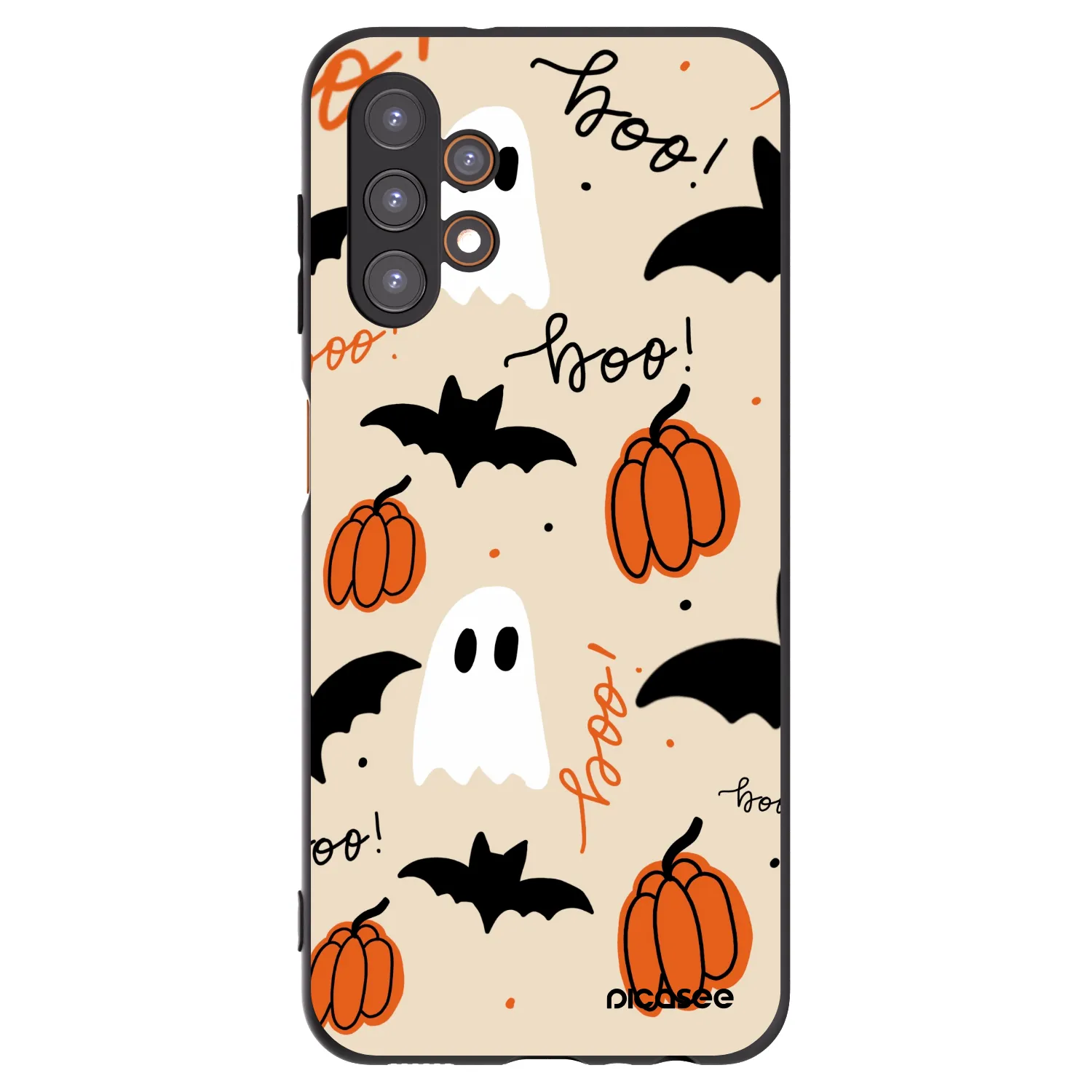 Picasee fekete szilikon tok az alábbi mobiltelefonokra Samsung Galaxy A13 4G A135 - Halloween 26