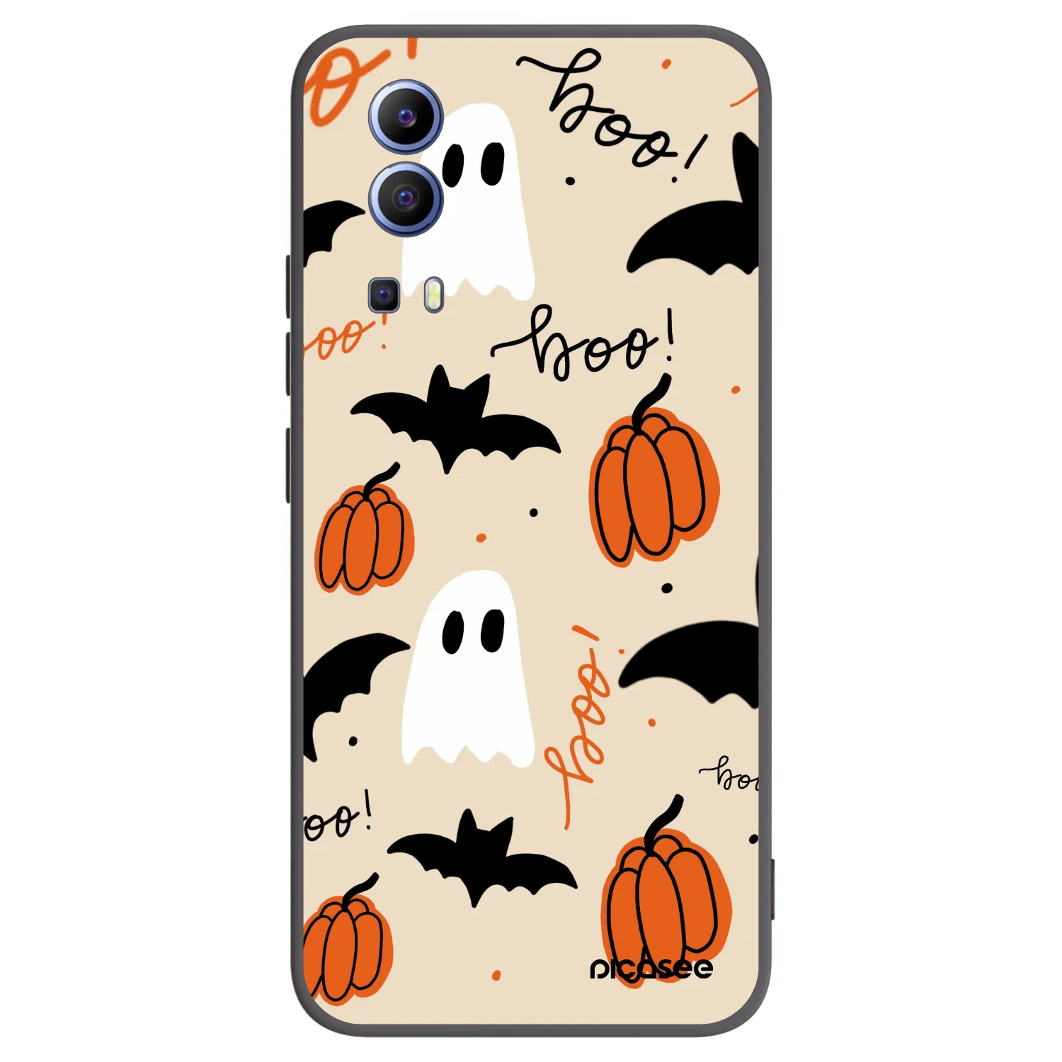 Picasee fekete szilikon tok az alábbi mobiltelefonokra Vivo Y52 5G - Halloween 26