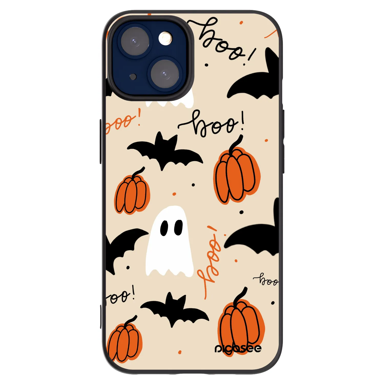 Picasee fekete szilikon tok az alábbi mobiltelefonokra Apple iPhone 14 - Halloween 26