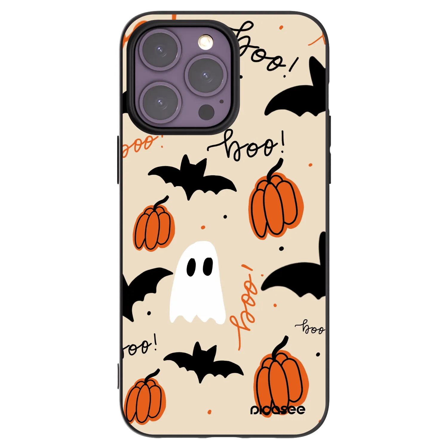 Picasee fekete szilikon tok az alábbi mobiltelefonokra Apple iPhone 14 Pro Max - Halloween 26