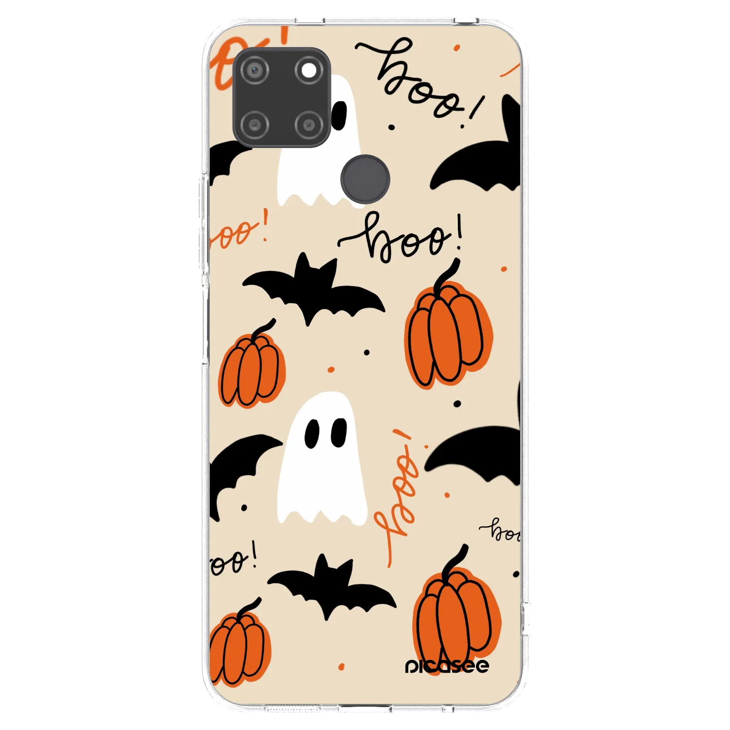 Picasee átlátszó szilikon tok az alábbi mobiltelefonokra Realme C21Y - Halloween 26
