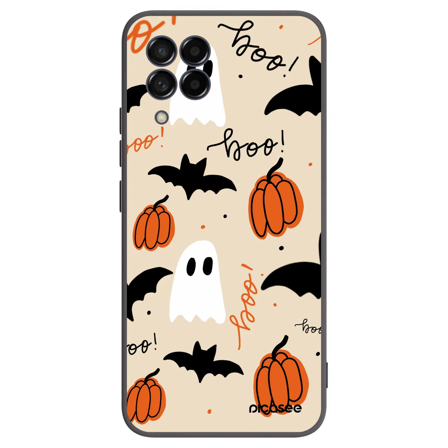 Picasee fekete szilikon tok az alábbi mobiltelefonokra Samsung Galaxy M53 5G - Halloween 26