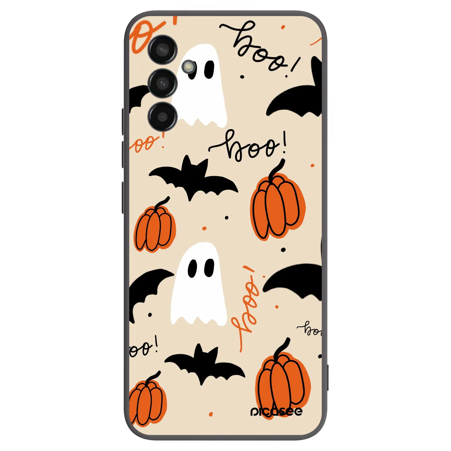Picasee fekete szilikon tok az alábbi mobiltelefonokra Samsung Galaxy M13 M135F - Halloween 26