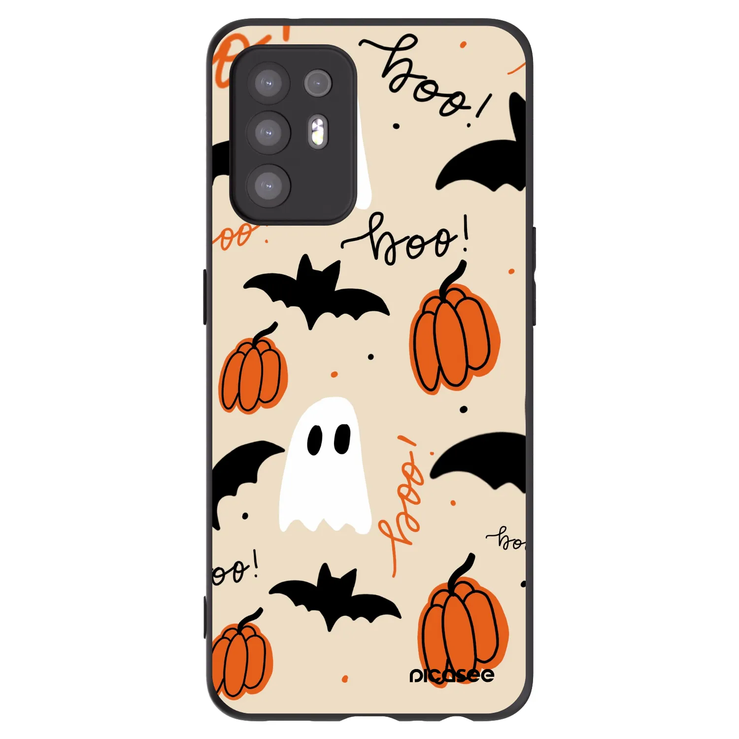 Picasee fekete szilikon tok az alábbi mobiltelefonokra OPPO A94 5G - Halloween 26