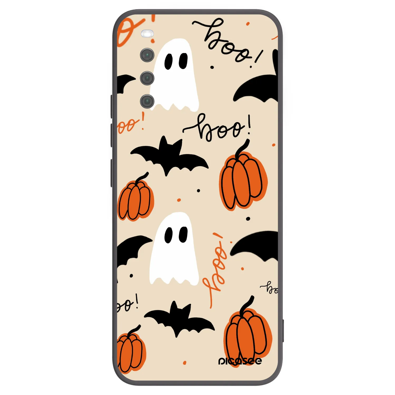 Picasee fekete szilikon tok az alábbi mobiltelefonokra Sony Xperia 10 III - Halloween 26