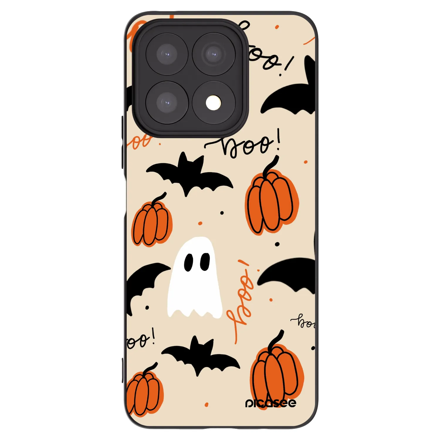 Picasee fekete szilikon tok az alábbi mobiltelefonokra Honor X8a - Halloween 26