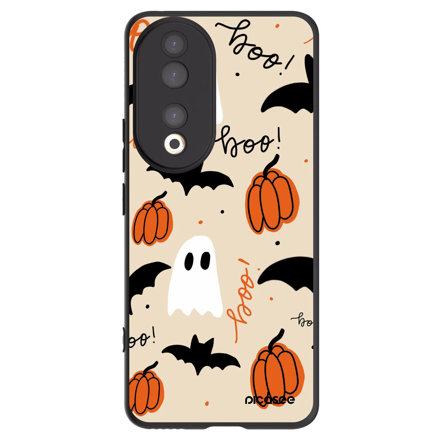 Picasee fekete szilikon tok az alábbi mobiltelefonokra Honor 90 5G - Halloween 26