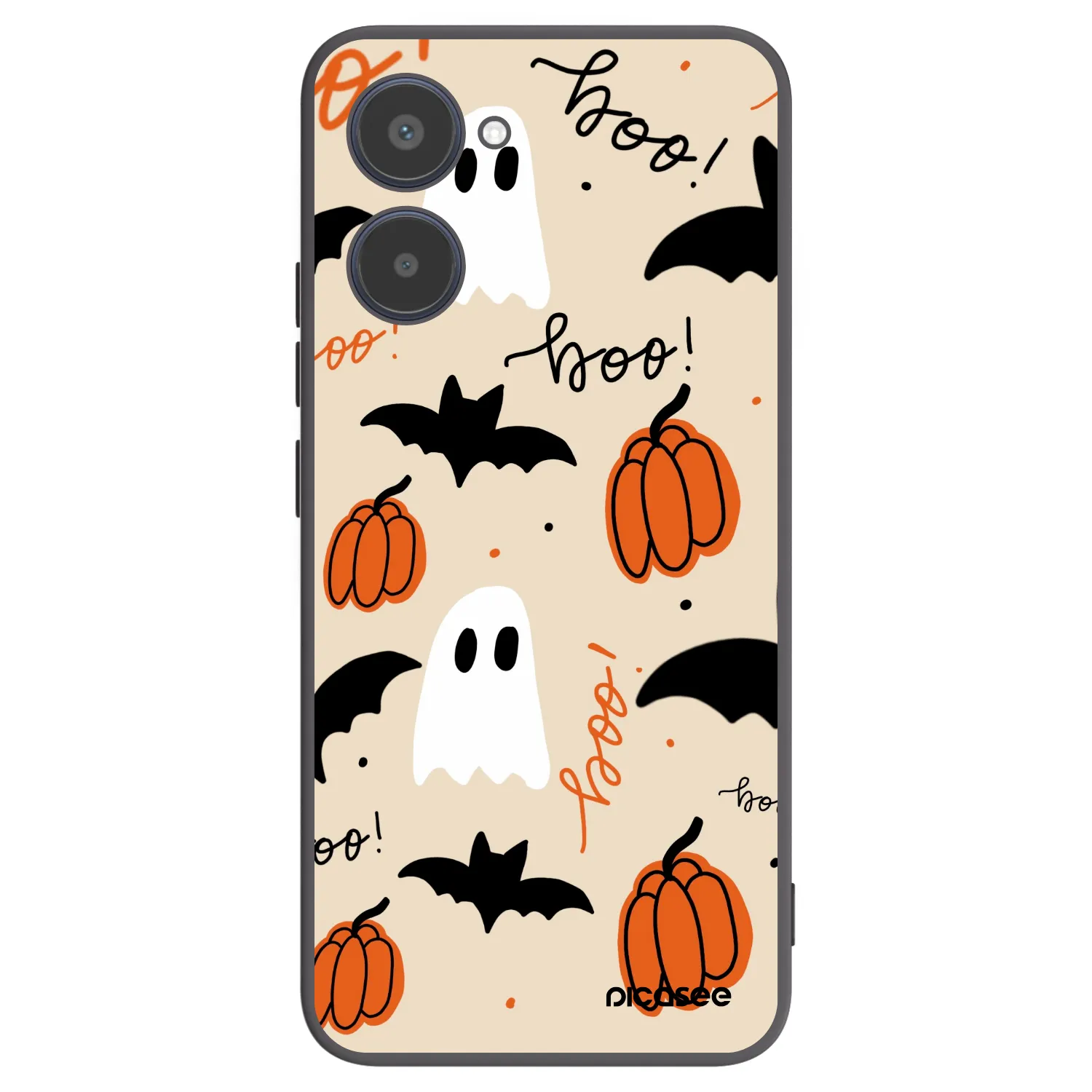 Picasee fekete szilikon tok az alábbi mobiltelefonokra Realme 10 4G - Halloween 26