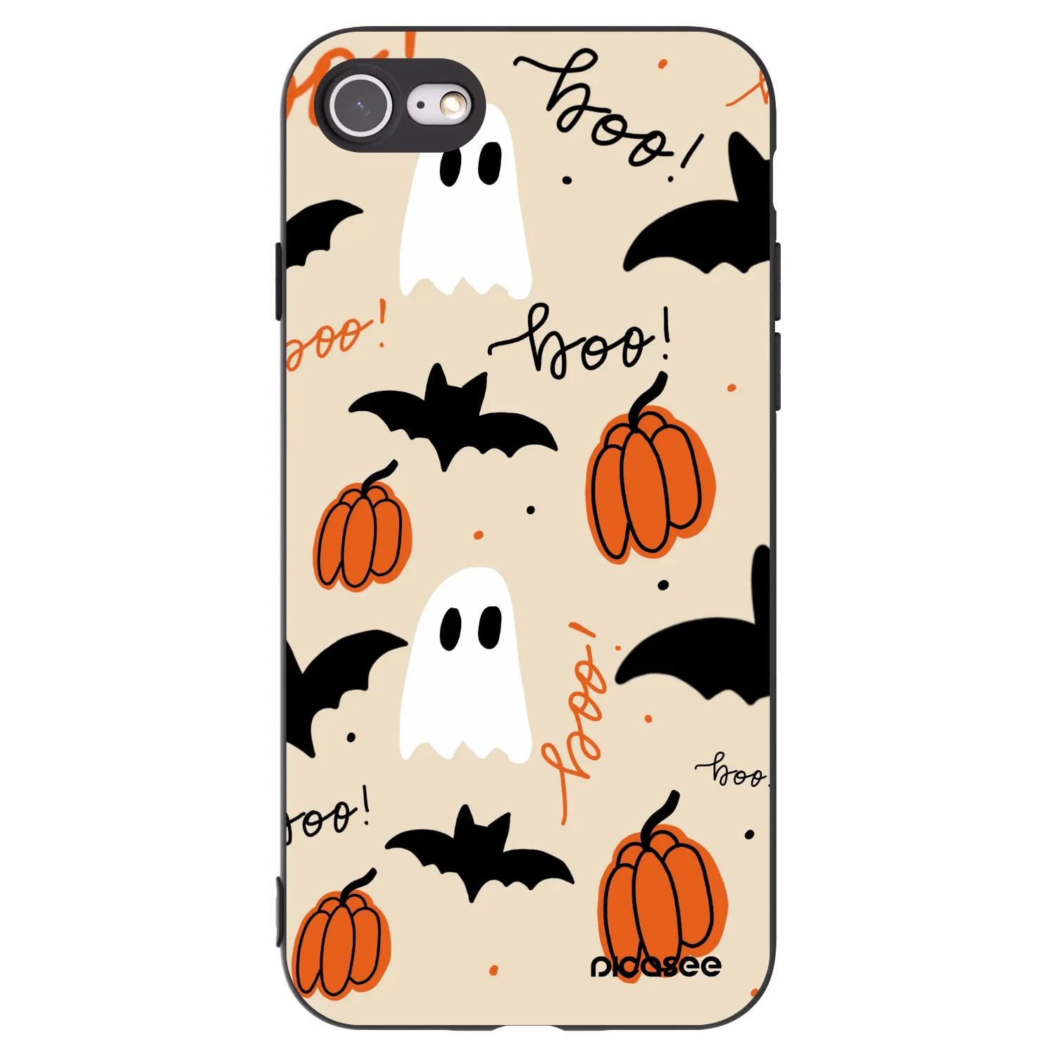 Picasee fekete szilikon tok az alábbi mobiltelefonokra Apple iPhone 7 - Halloween 26
