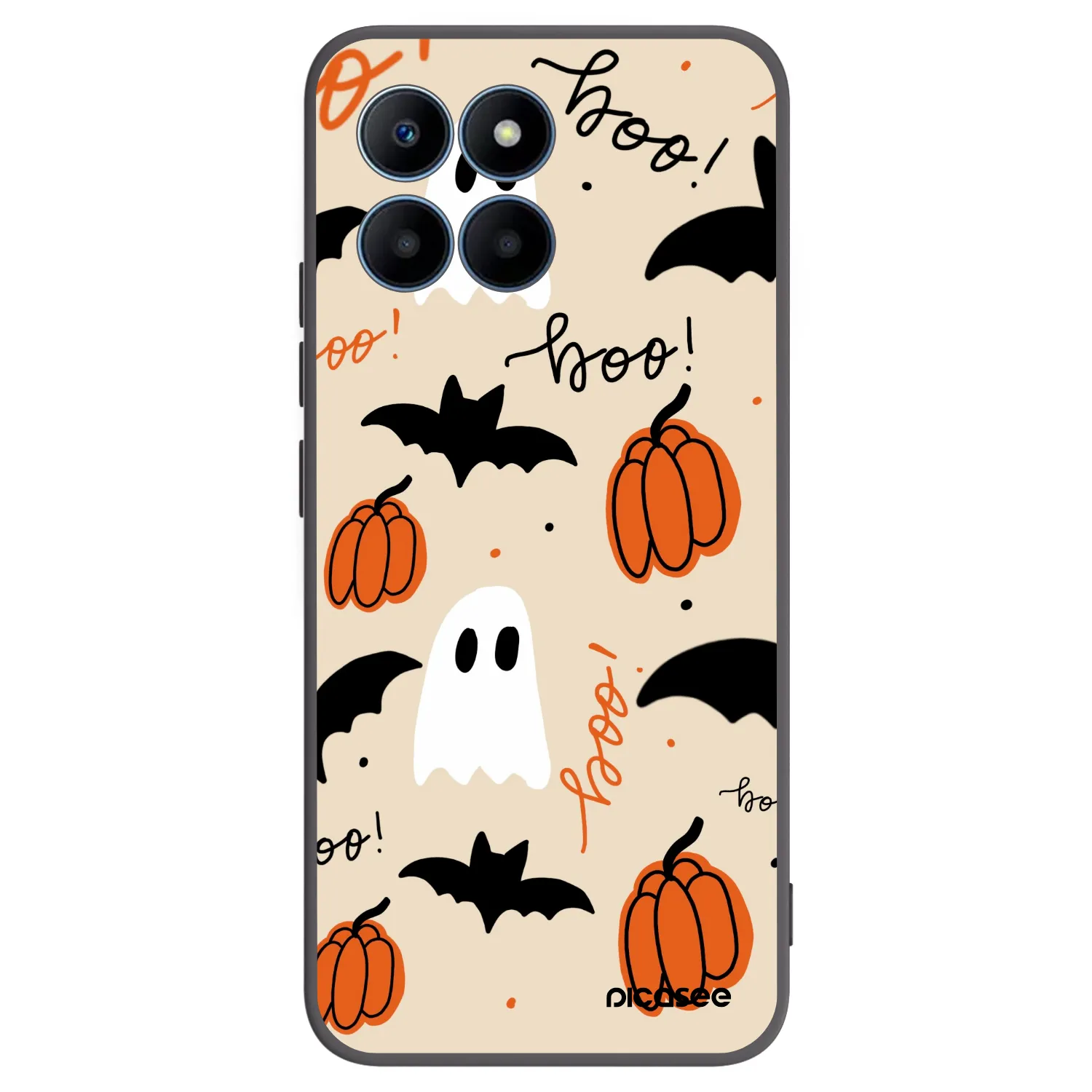 Picasee fekete szilikon tok az alábbi mobiltelefonokra Honor 70 Lite - Halloween 26