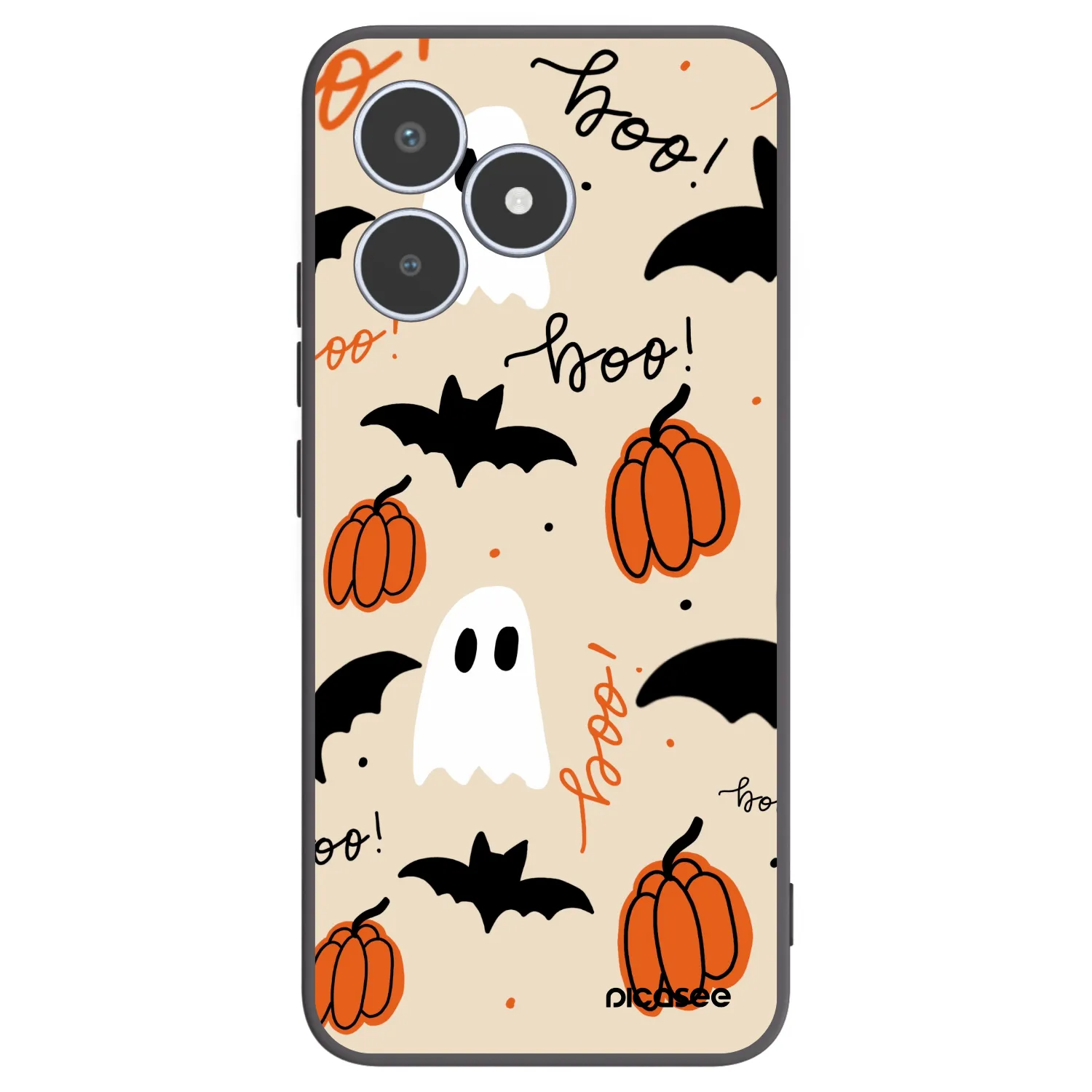 Picasee fekete szilikon tok az alábbi mobiltelefonokra Realme C53 - Halloween 26