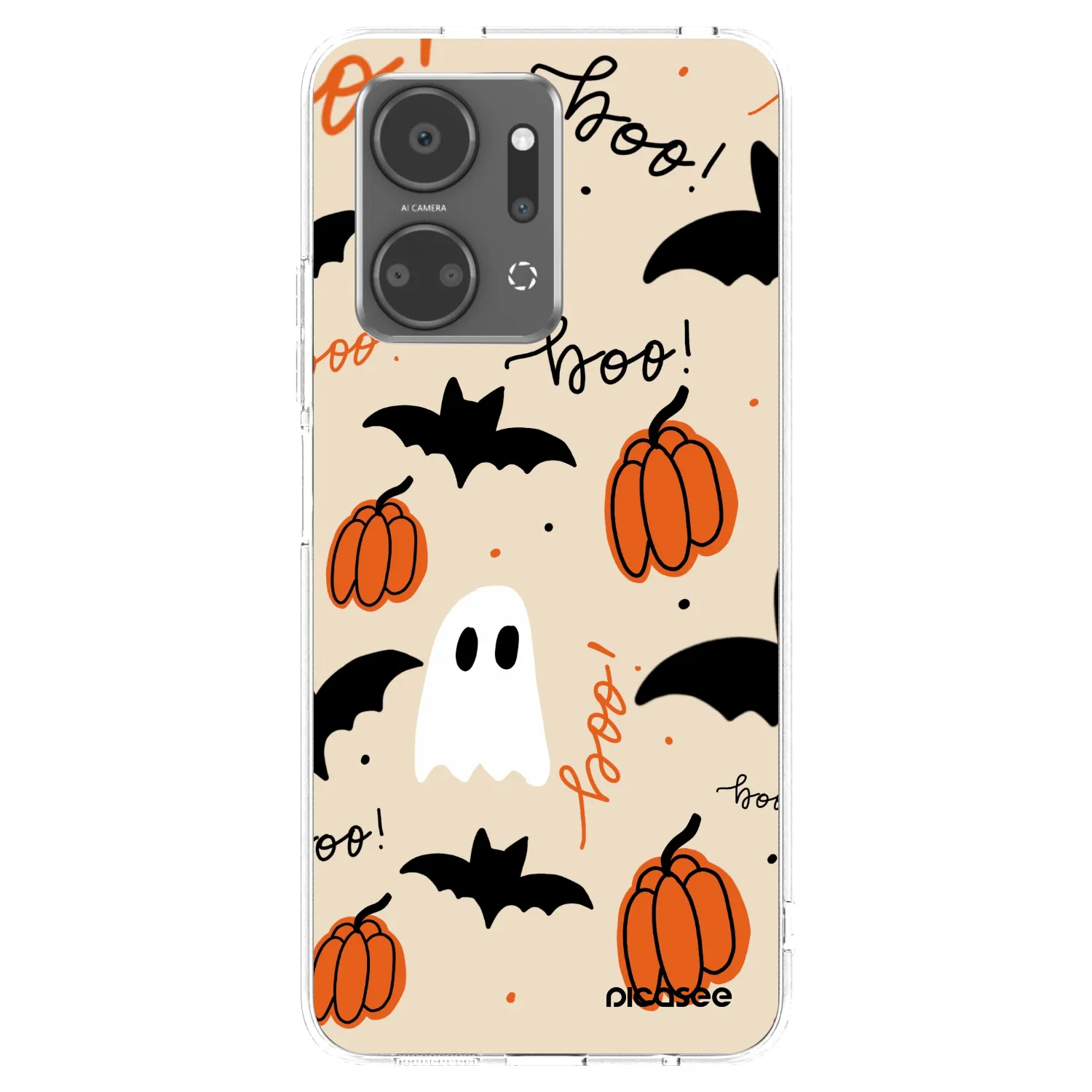 Picasee átlátszó szilikon tok az alábbi mobiltelefonokra Honor X7a - Halloween 26