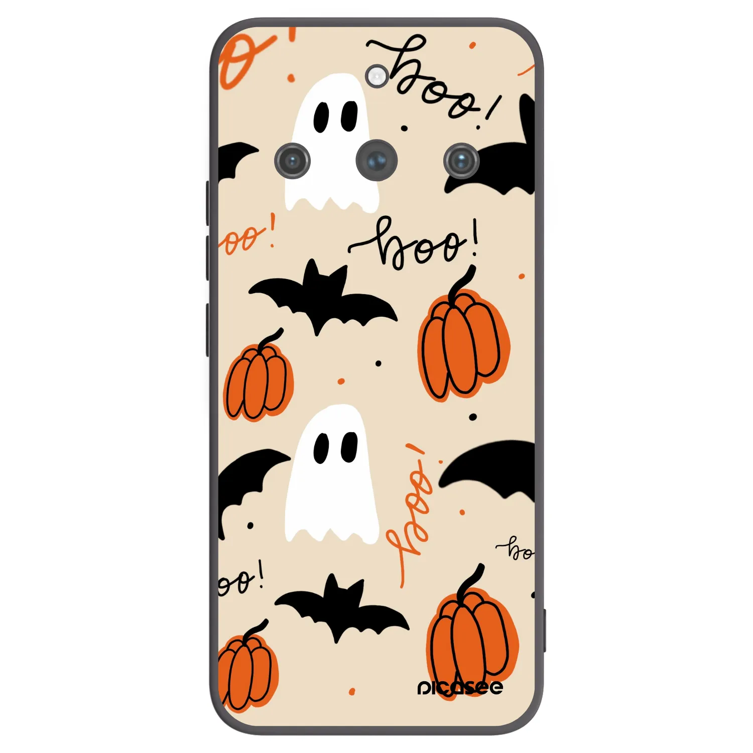 Picasee fekete szilikon tok az alábbi mobiltelefonokra Realme 11 Pro+ - Halloween 26