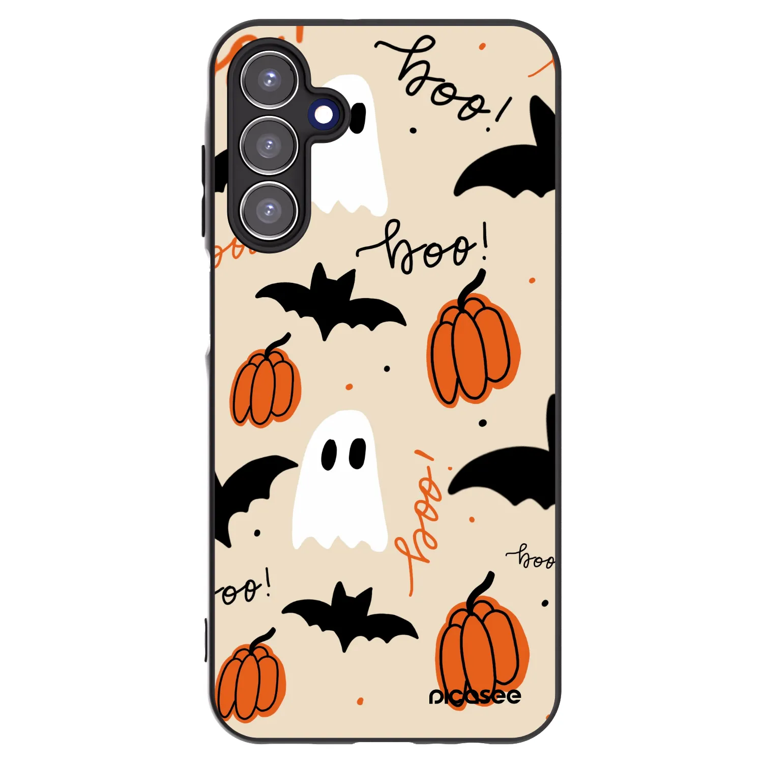 Picasee fekete szilikon tok az alábbi mobiltelefonokra Samsung Galaxy A15 A155F 4G - Halloween 26