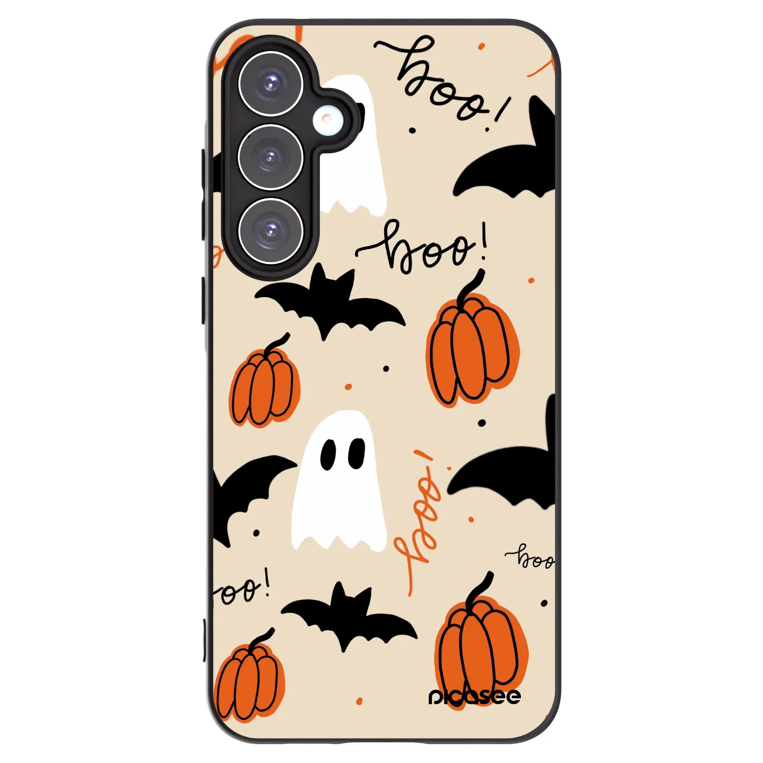 Picasee fekete szilikon tok az alábbi mobiltelefonokra Samsung Galaxy A55 5G A556B - Halloween 26