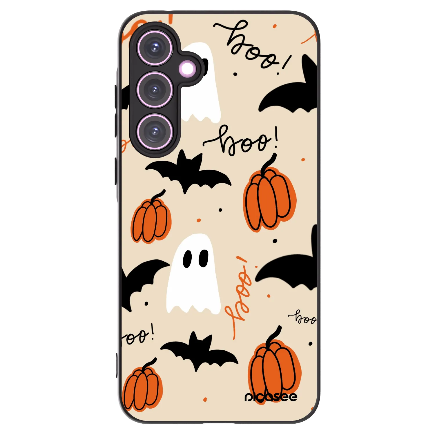 Picasee fekete szilikon tok az alábbi mobiltelefonokra Samsung Galaxy A35 5G A356B - Halloween 26