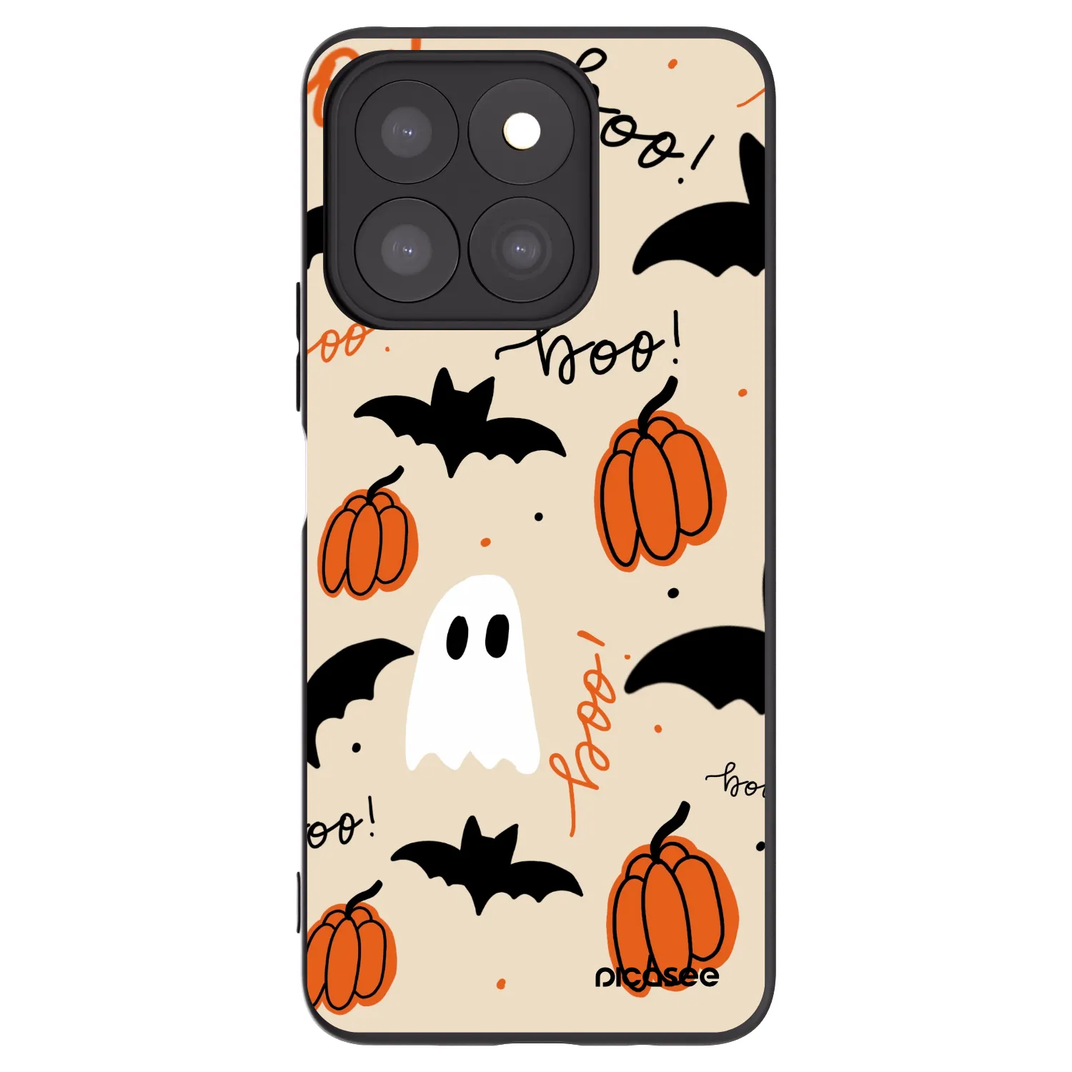 Picasee fekete szilikon tok az alábbi mobiltelefonokra Honor X8b - Halloween 26