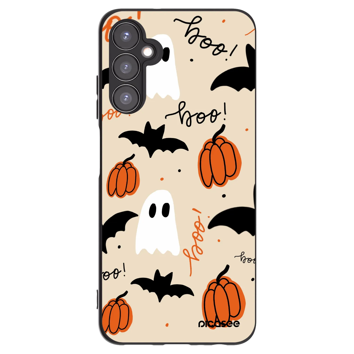 Picasee fekete szilikon tok az alábbi mobiltelefonokra Samsung Galaxy A05s A057G - Halloween 26