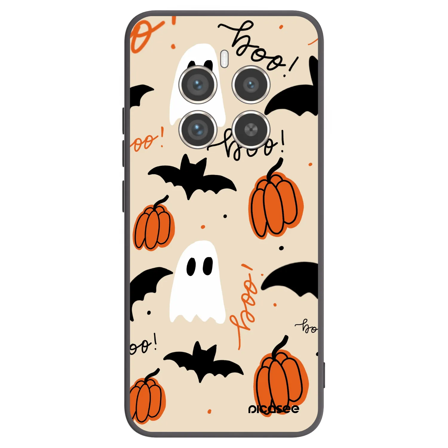 Picasee fekete szilikon tok az alábbi mobiltelefonokra Realme 12 Pro 5G - Halloween 26