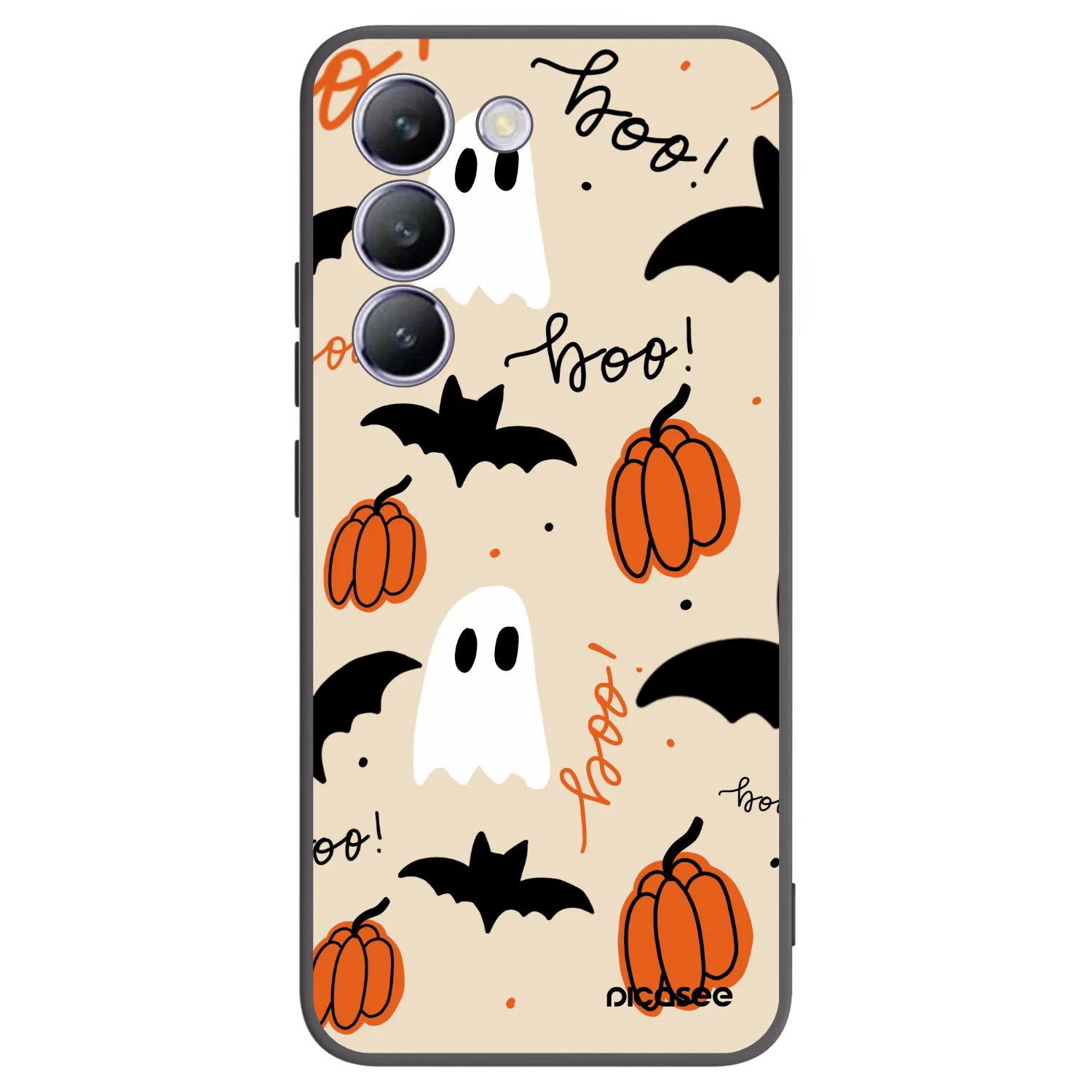 Picasee fekete szilikon tok az alábbi mobiltelefonokra Vivo V40 SE 5G - Halloween 26