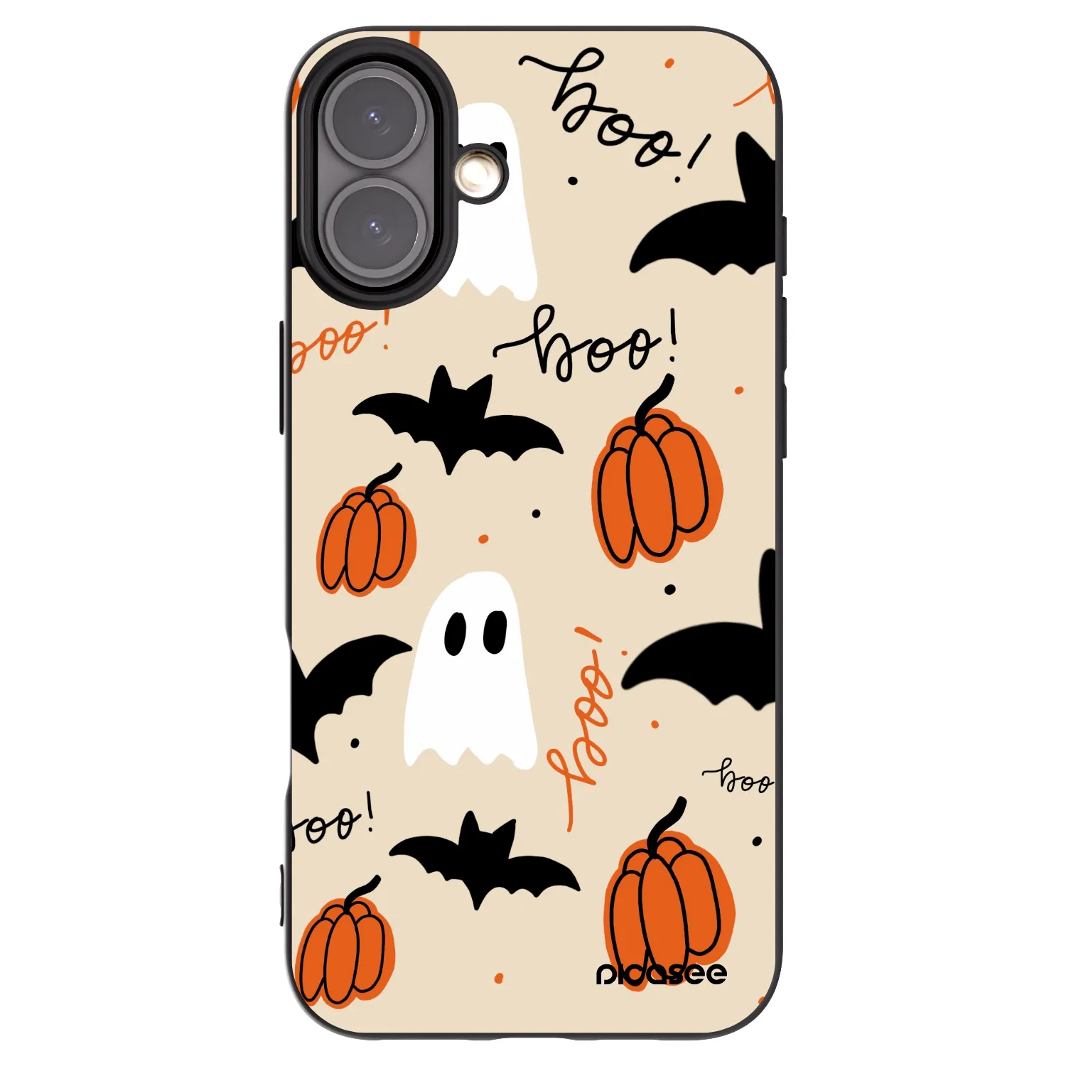 Picasee fekete szilikon tok az alábbi mobiltelefonokra Apple iPhone 16 Plus - Halloween 26
