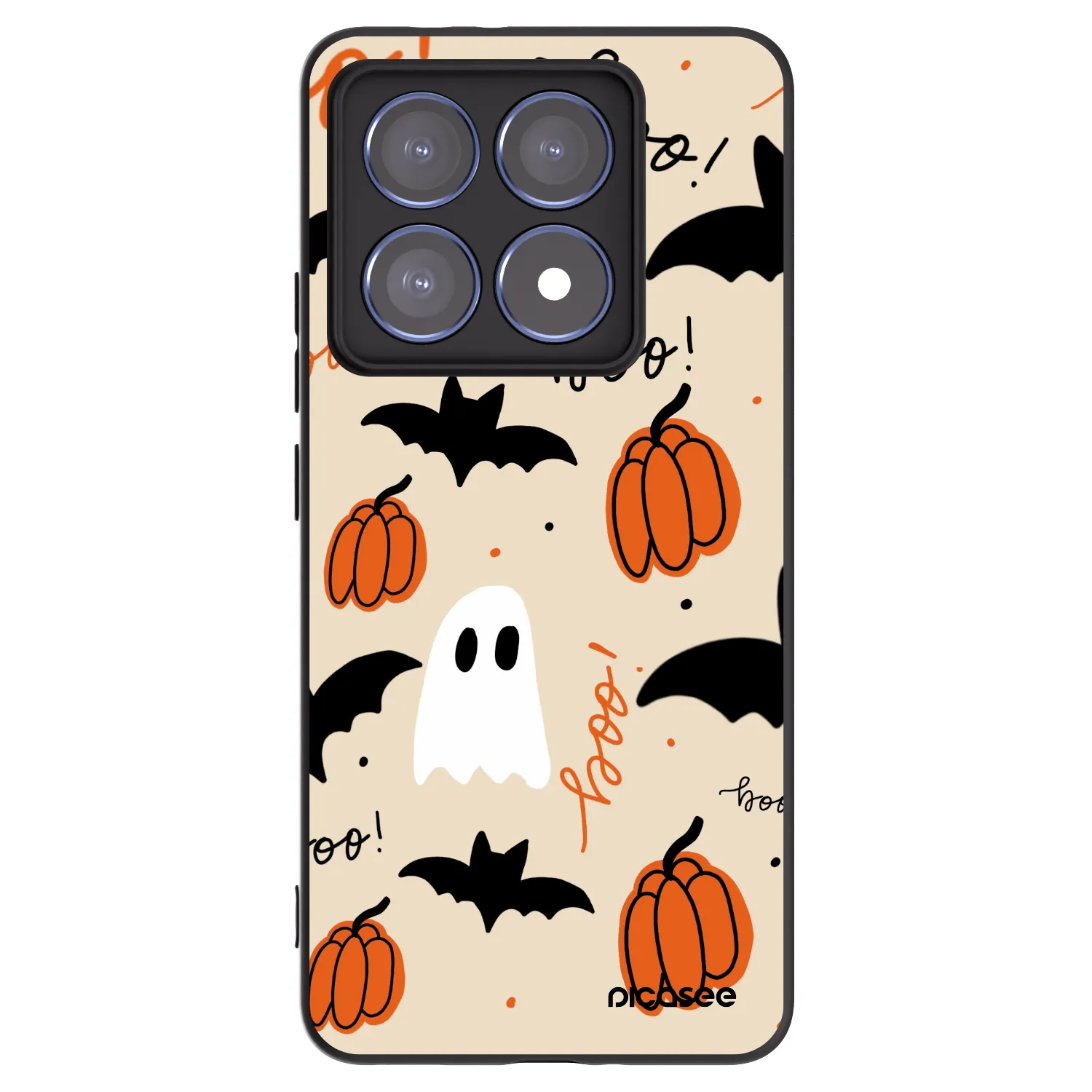 Picasee fekete szilikon tok az alábbi mobiltelefonokra Xiaomi 14T Pro - Halloween 26
