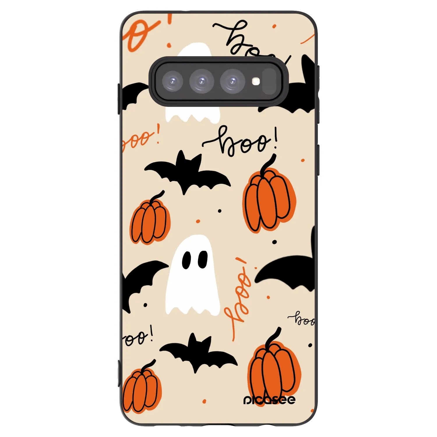 Picasee fekete szilikon tok az alábbi mobiltelefonokra Samsung Galaxy S10 G973 - Halloween 26