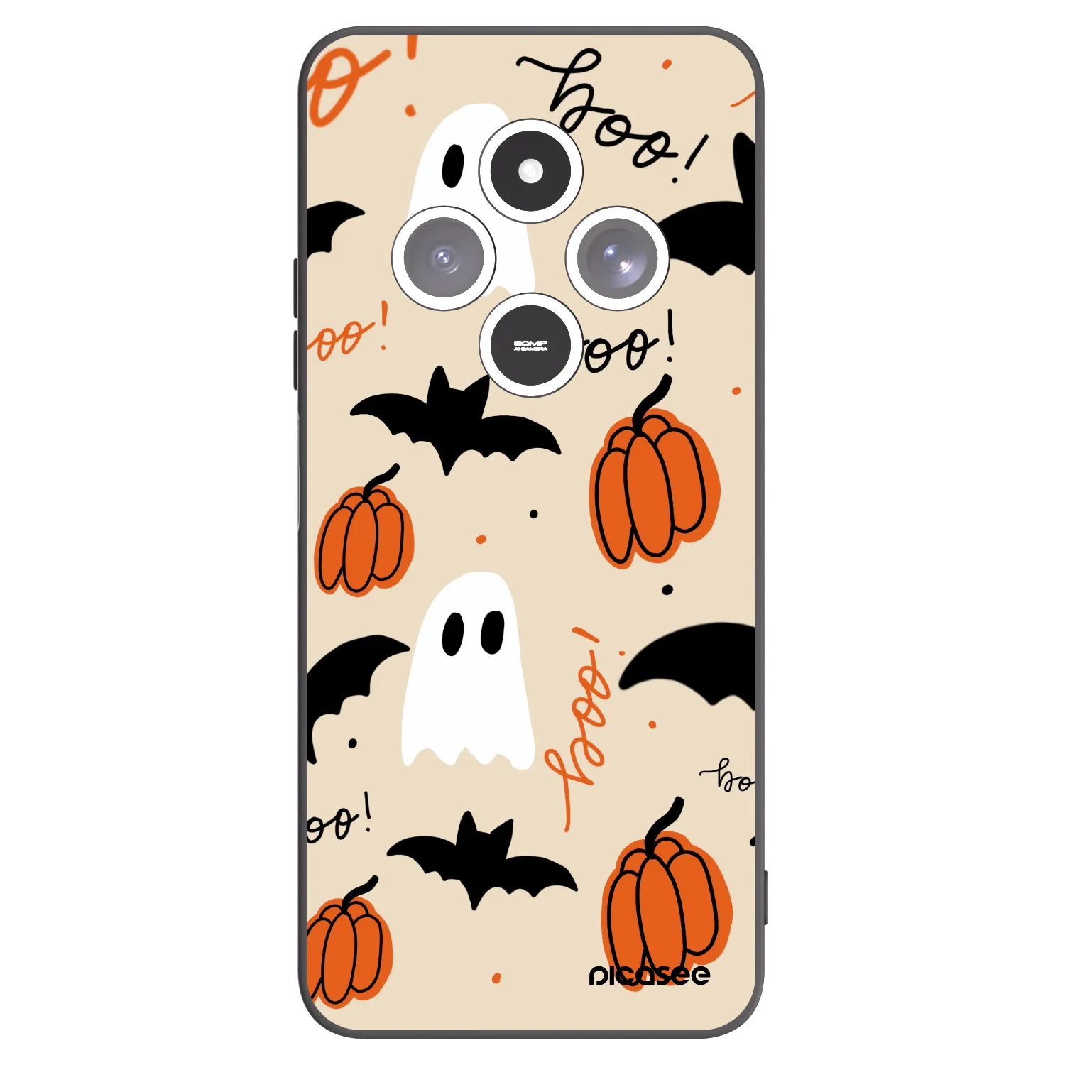 Picasee fekete szilikon tok az alábbi mobiltelefonokra Xiaomi Redmi 14C - Halloween 26