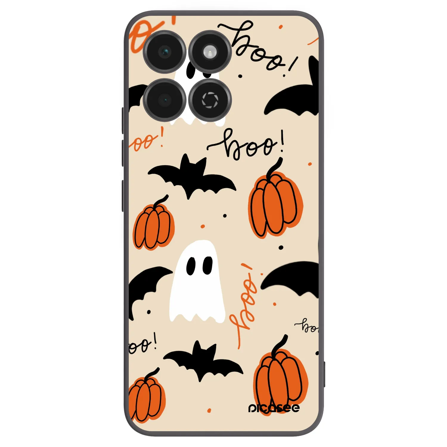 Picasee fekete szilikon tok az alábbi mobiltelefonokra Honor 200 Smart 5G - Halloween 26