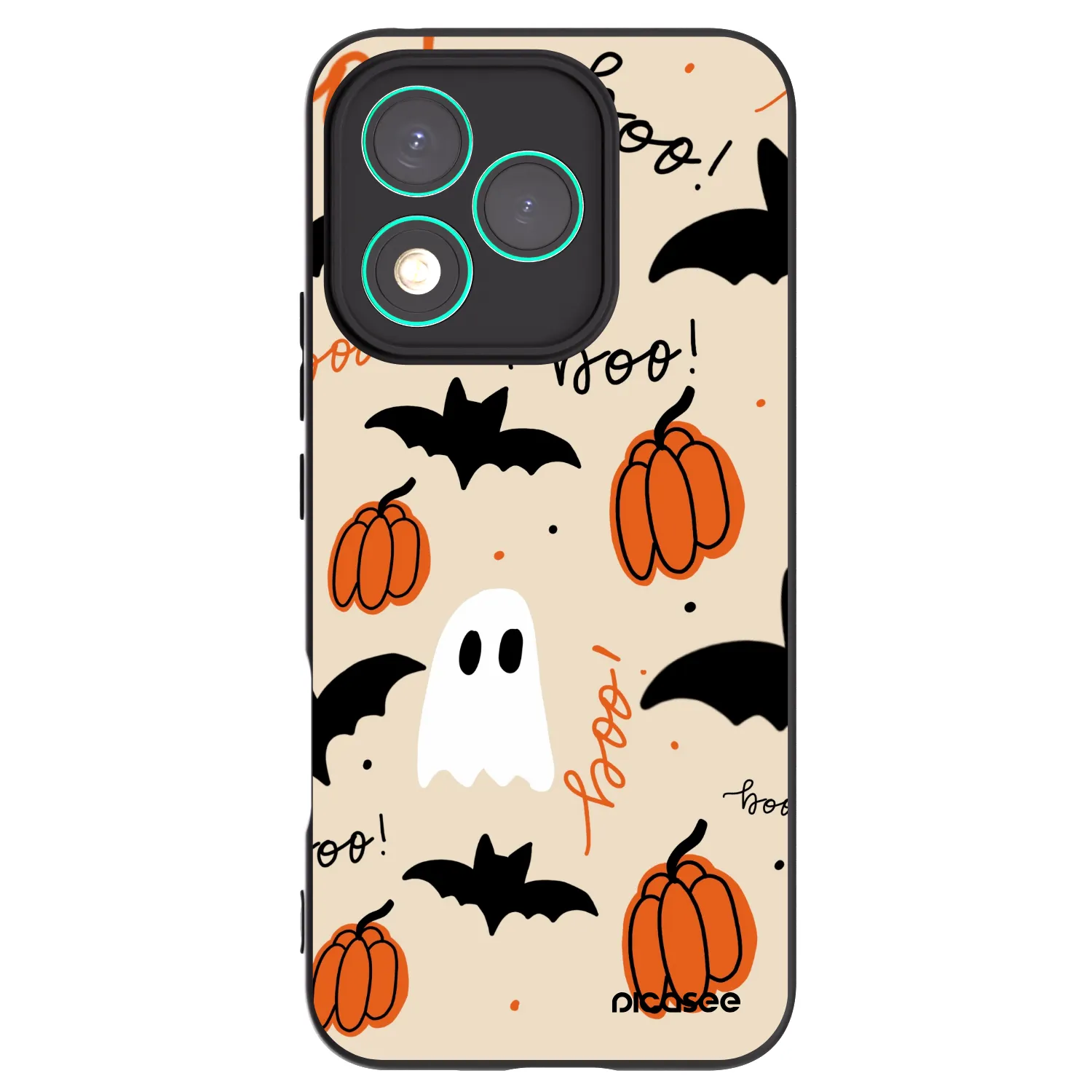 Picasee fekete szilikon tok az alábbi mobiltelefonokra Honor 400 Lite 5G - Halloween 26