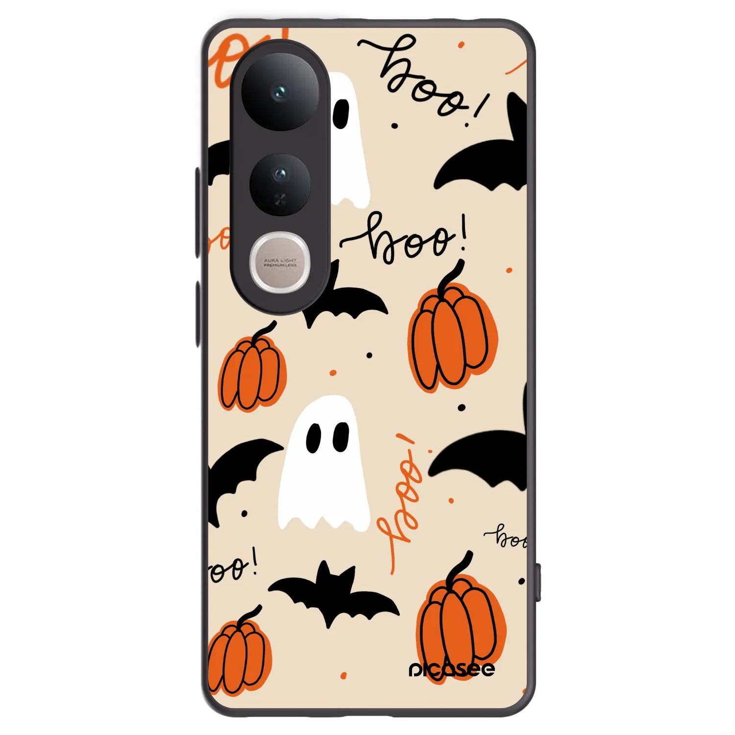 Picasee fekete szilikon tok az alábbi mobiltelefonokra Vivo V50 Lite 5G - Halloween 26