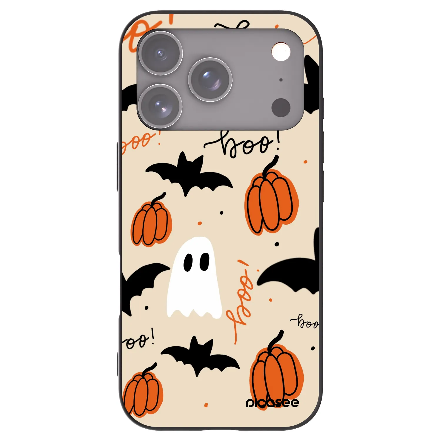 Picasee fekete szilikon tok az alábbi mobiltelefonokra Apple iPhone 17 Pro - Halloween 26