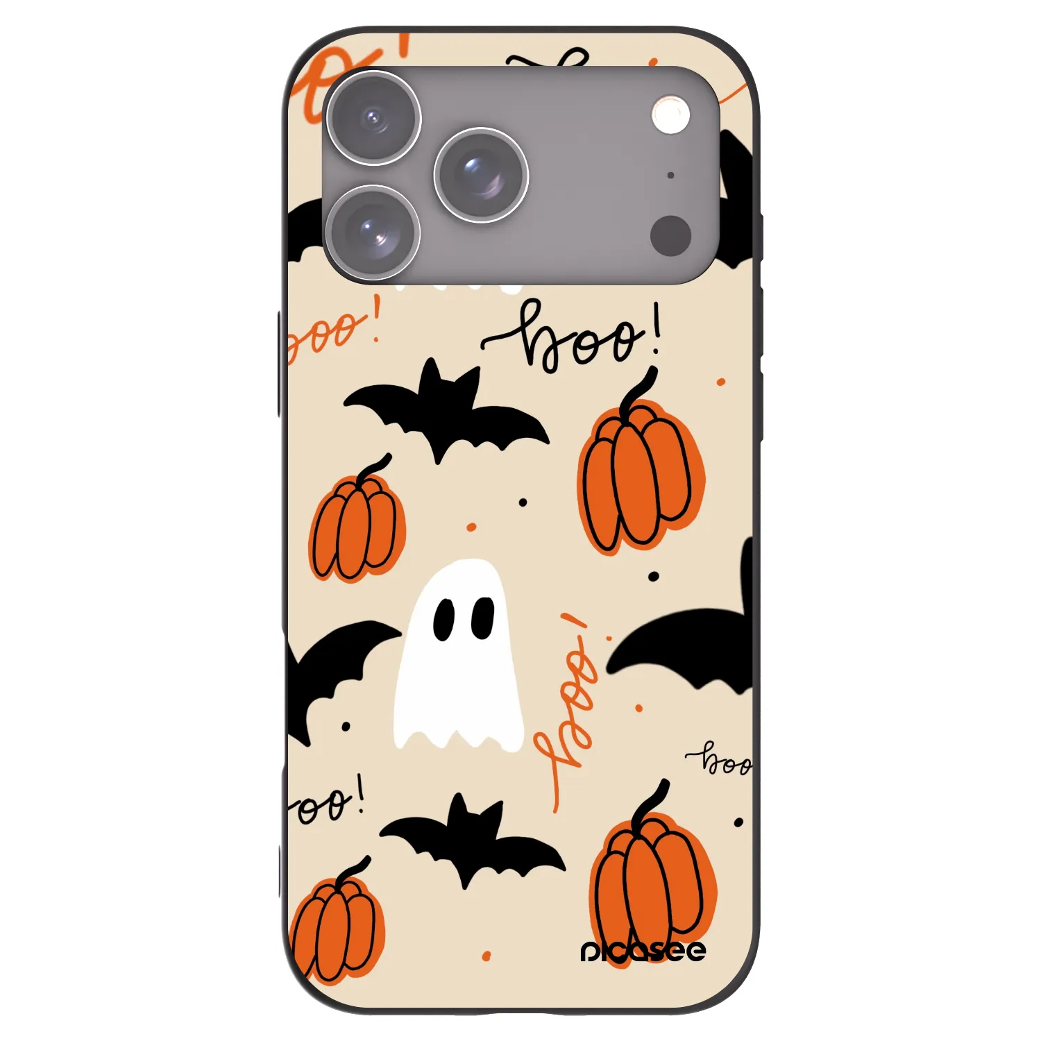 Picasee fekete szilikon tok az alábbi mobiltelefonokra Apple iPhone 17 Pro Max - Halloween 26