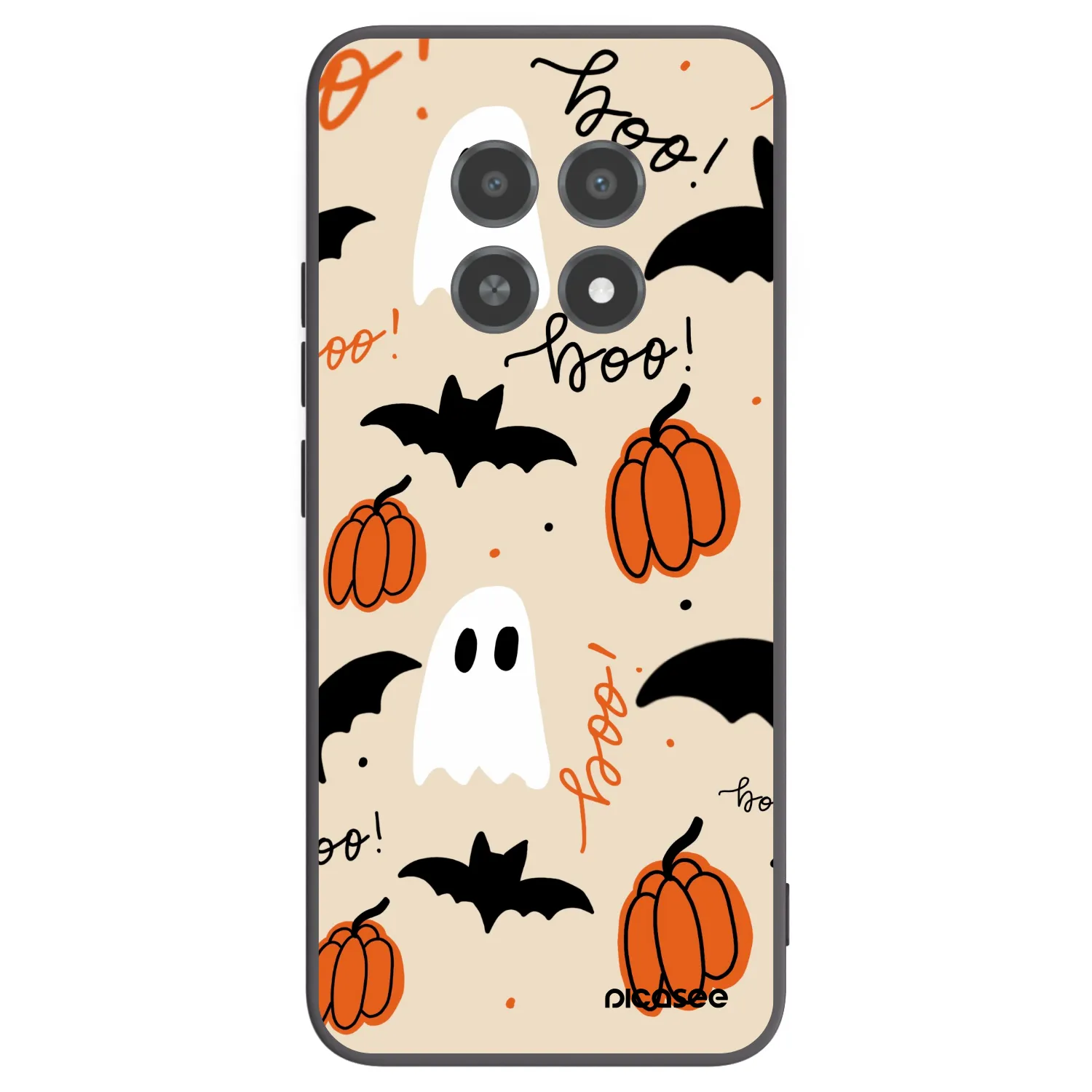 Picasee fekete szilikon tok az alábbi mobiltelefonokra Realme 12X - Halloween 26