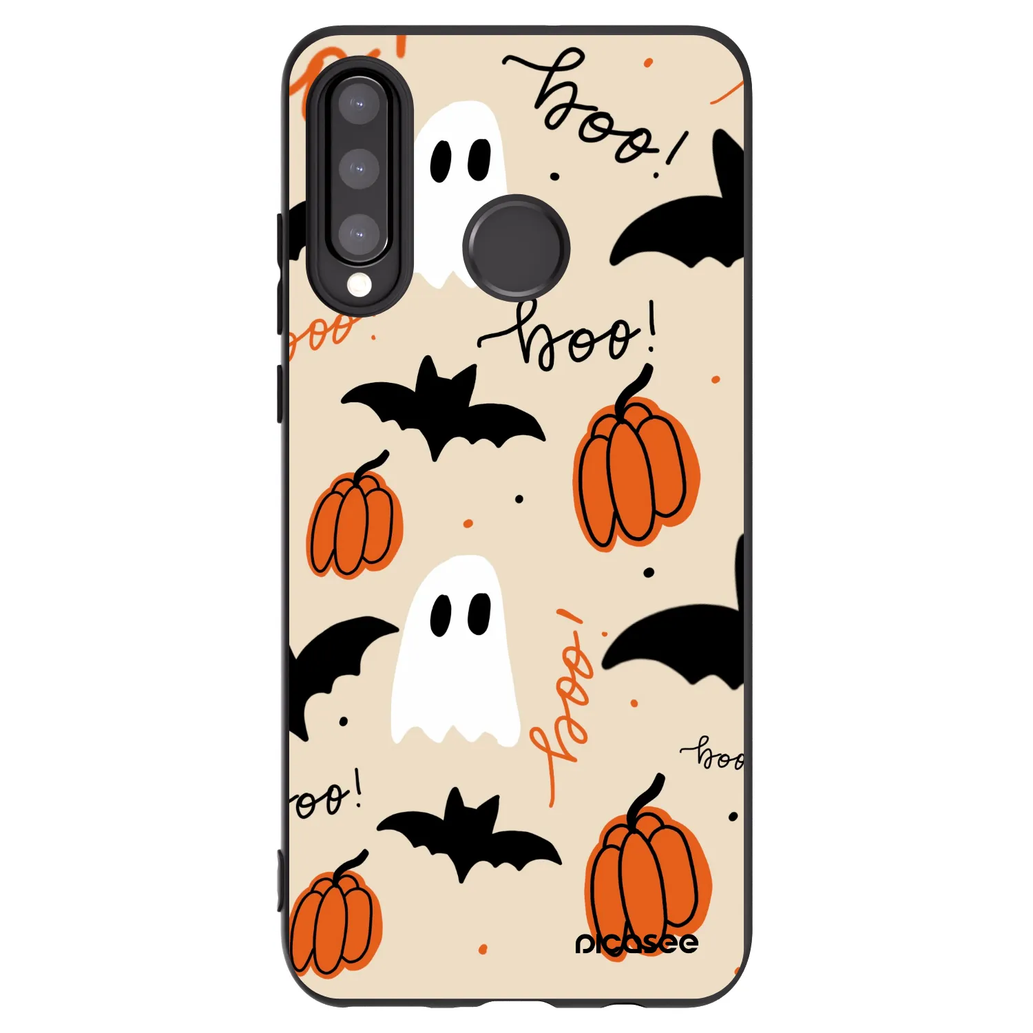 Picasee fekete szilikon tok az alábbi mobiltelefonokra Huawei P30 Lite - Halloween 26