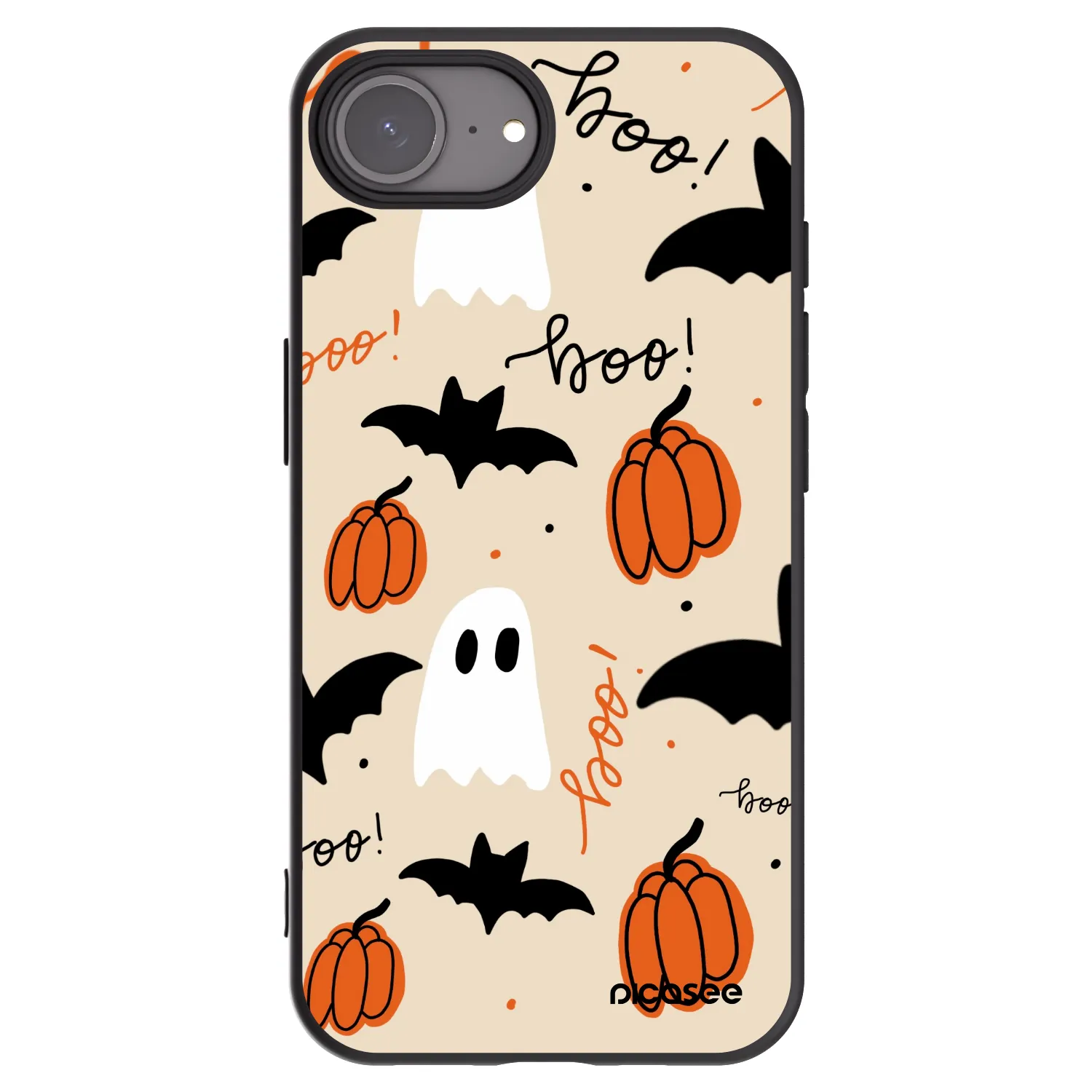 Picasee fekete szilikon tok az alábbi mobiltelefonokra Apple iPhone 17e - Halloween 26