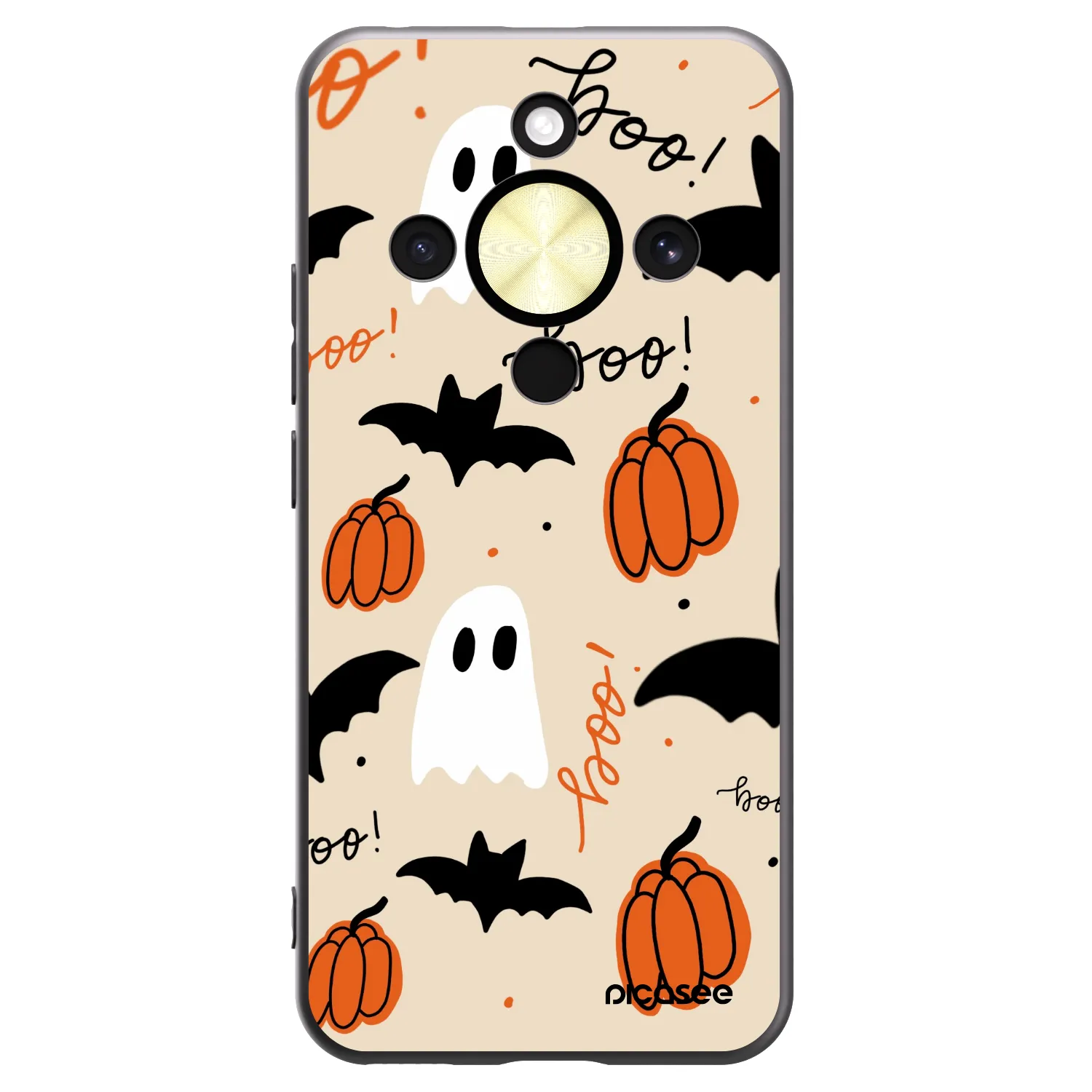 Picasee fekete szilikon tok az alábbi mobiltelefonokra Honor Magic8 Lite 5G - Halloween 26