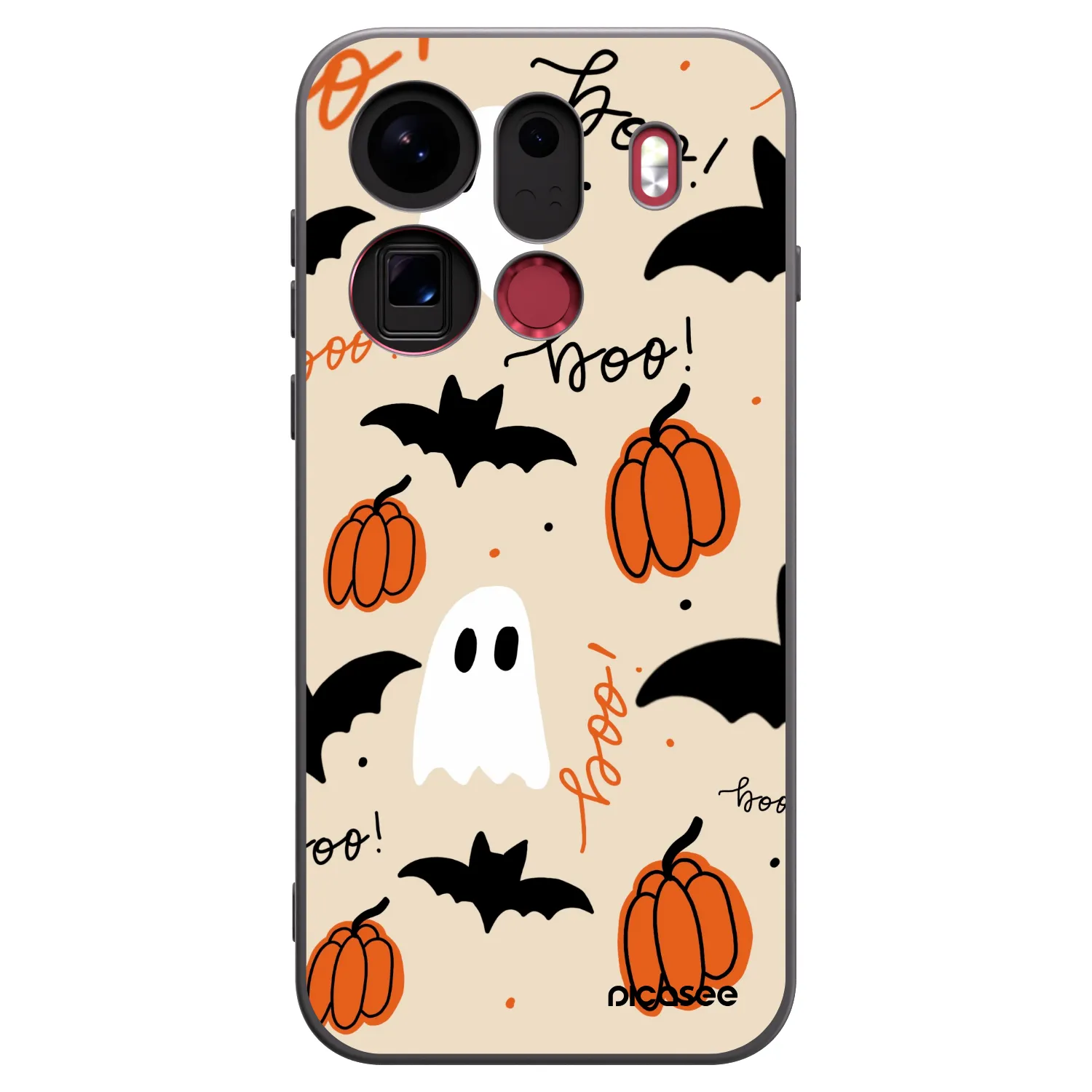 Picasee fekete szilikon tok az alábbi mobiltelefonokra OPPO Find X9 Pro - Halloween 26