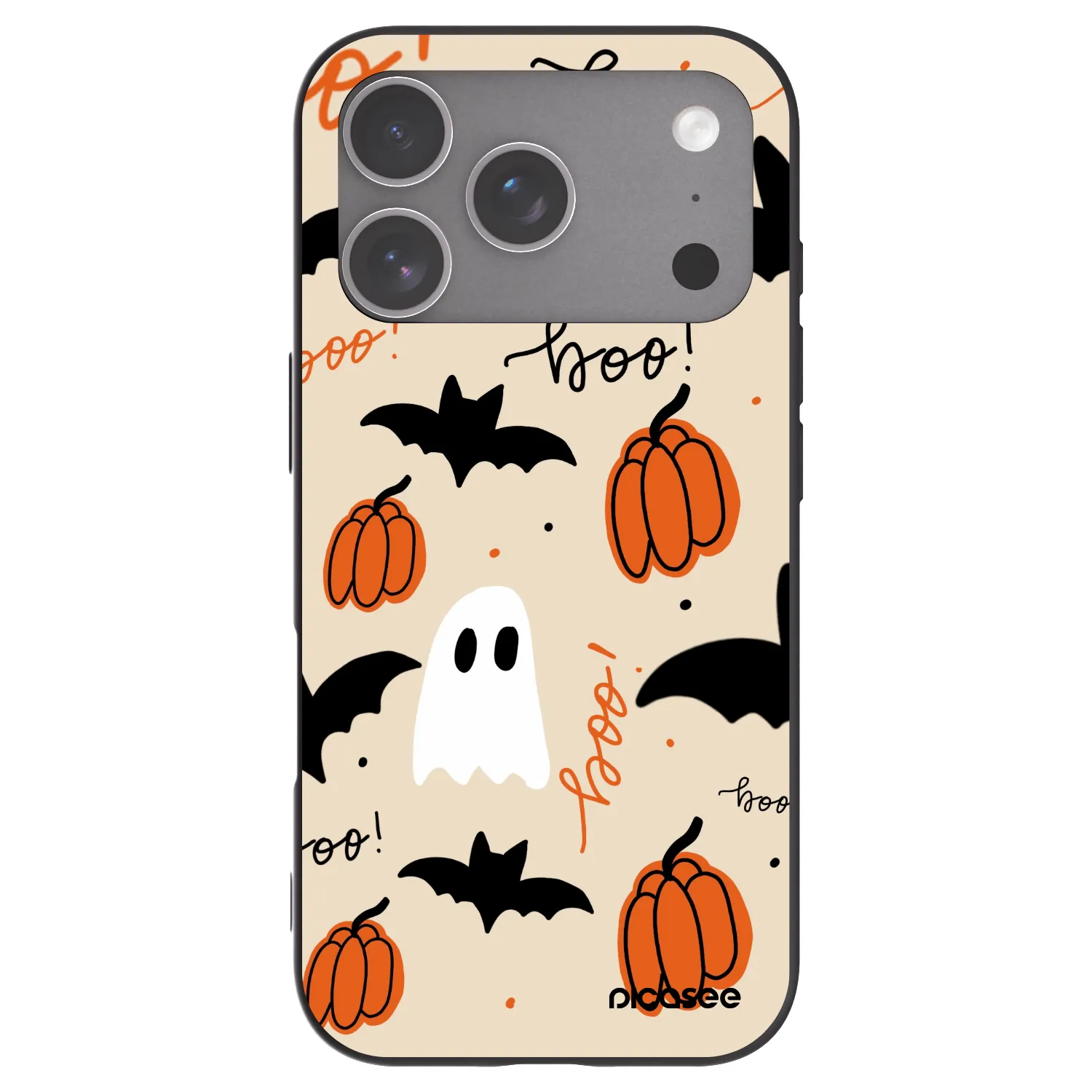 Picasee fekete szilikon tok az alábbi mobiltelefonokra Apple iPhone 18 Pro - Halloween 26