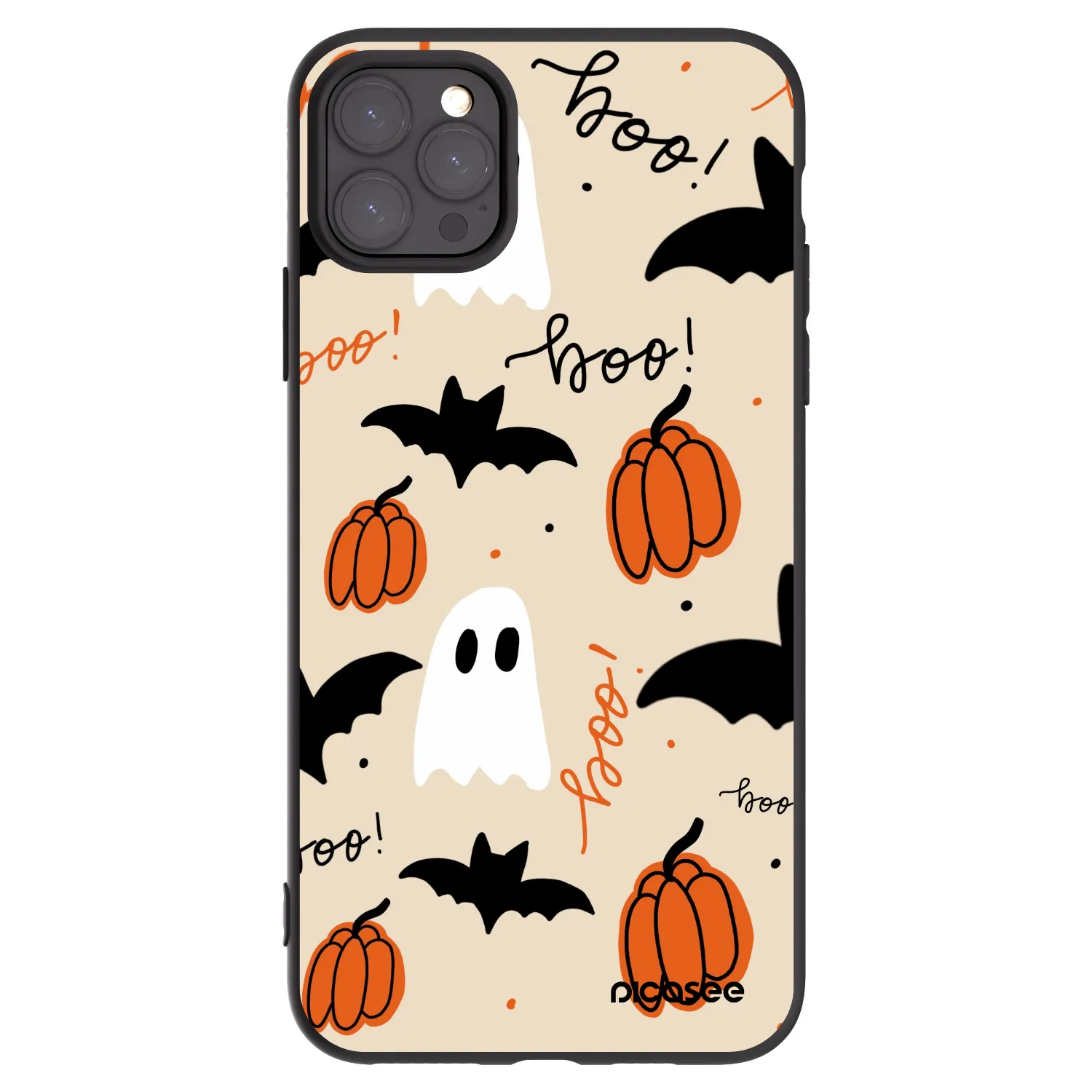Picasee fekete szilikon tok az alábbi mobiltelefonokra Apple iPhone 11 Pro Max - Halloween 26