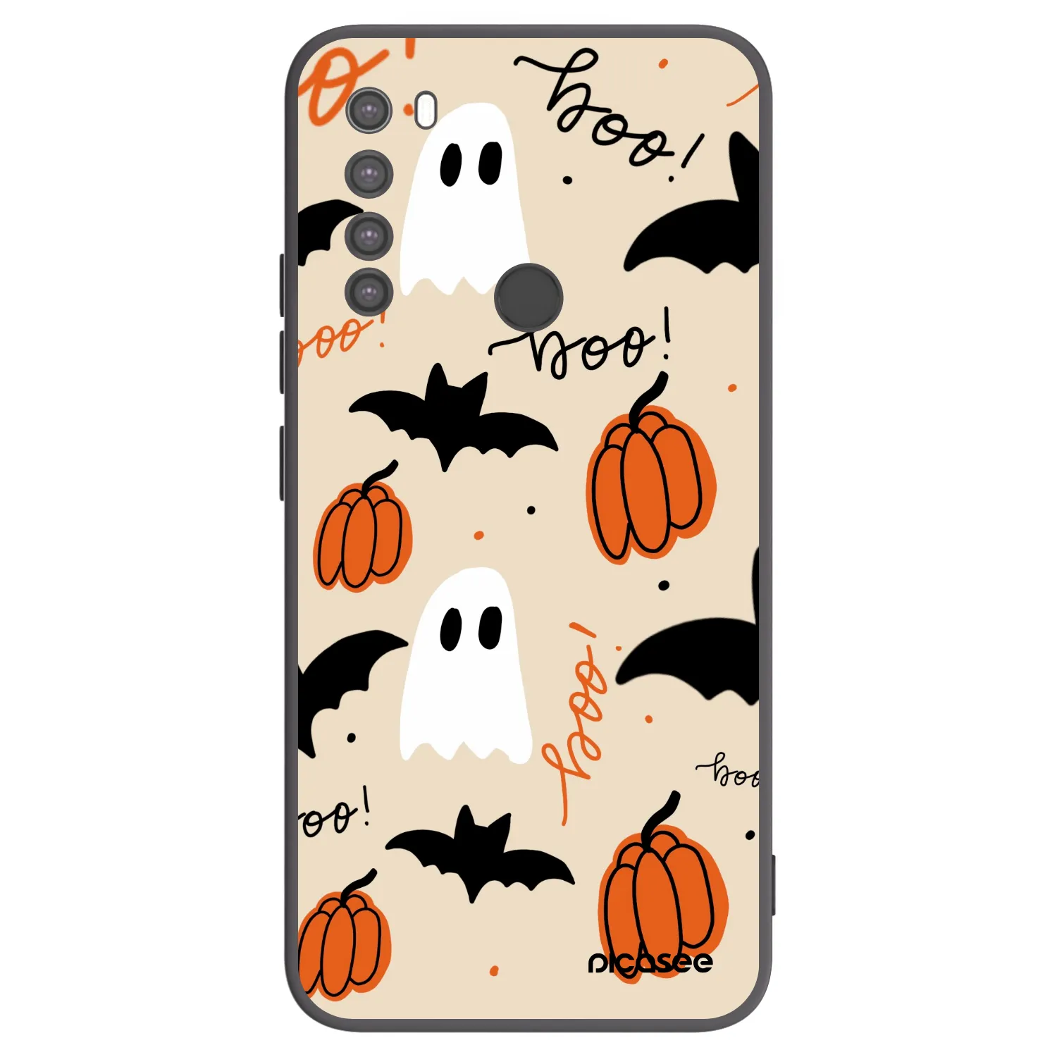 Picasee fekete szilikon tok az alábbi mobiltelefonokra Xiaomi Redmi Note 8 - Halloween 26