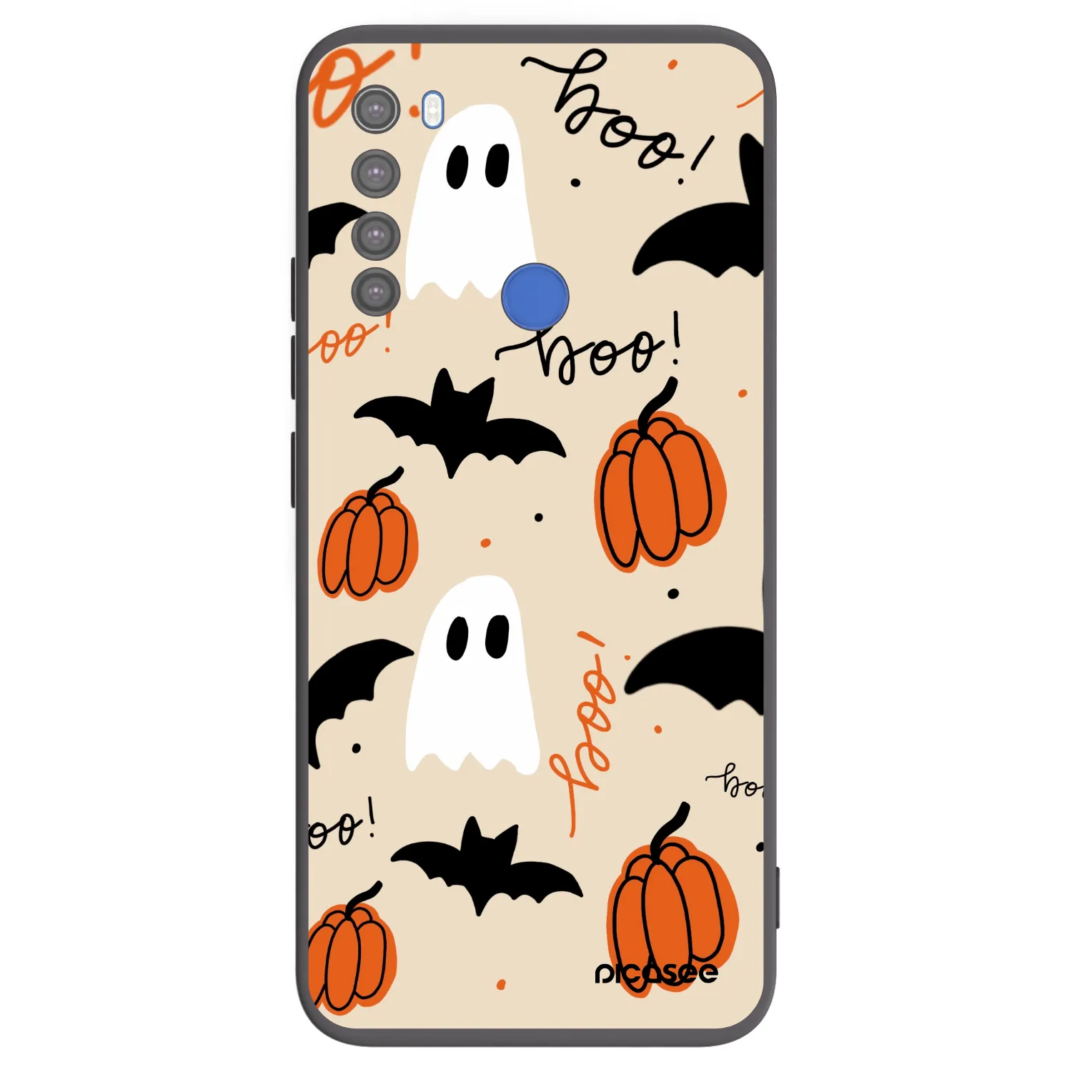 Picasee fekete szilikon tok az alábbi mobiltelefonokra Xiaomi Redmi Note 8T - Halloween 26