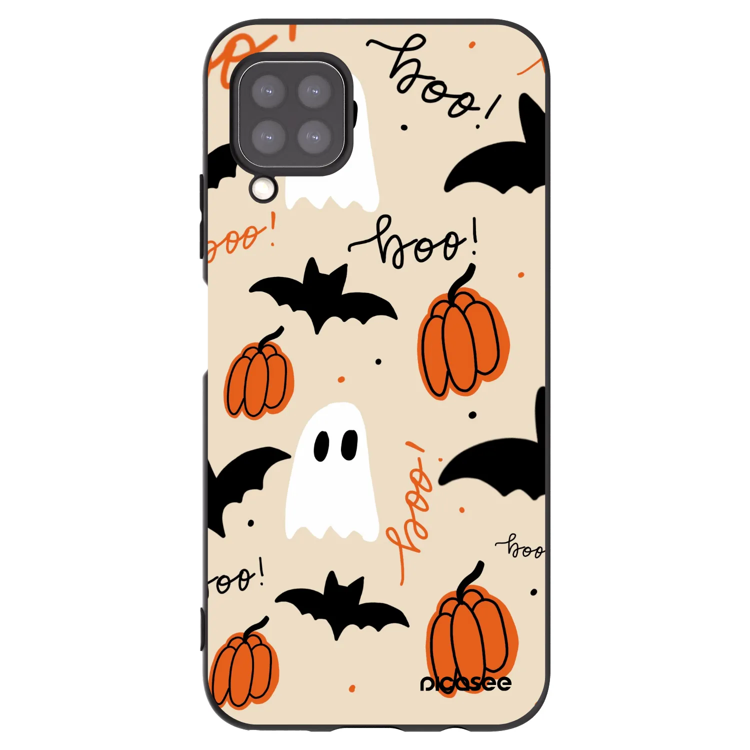 Picasee fekete szilikon tok az alábbi mobiltelefonokra Huawei P40 Lite - Halloween 26