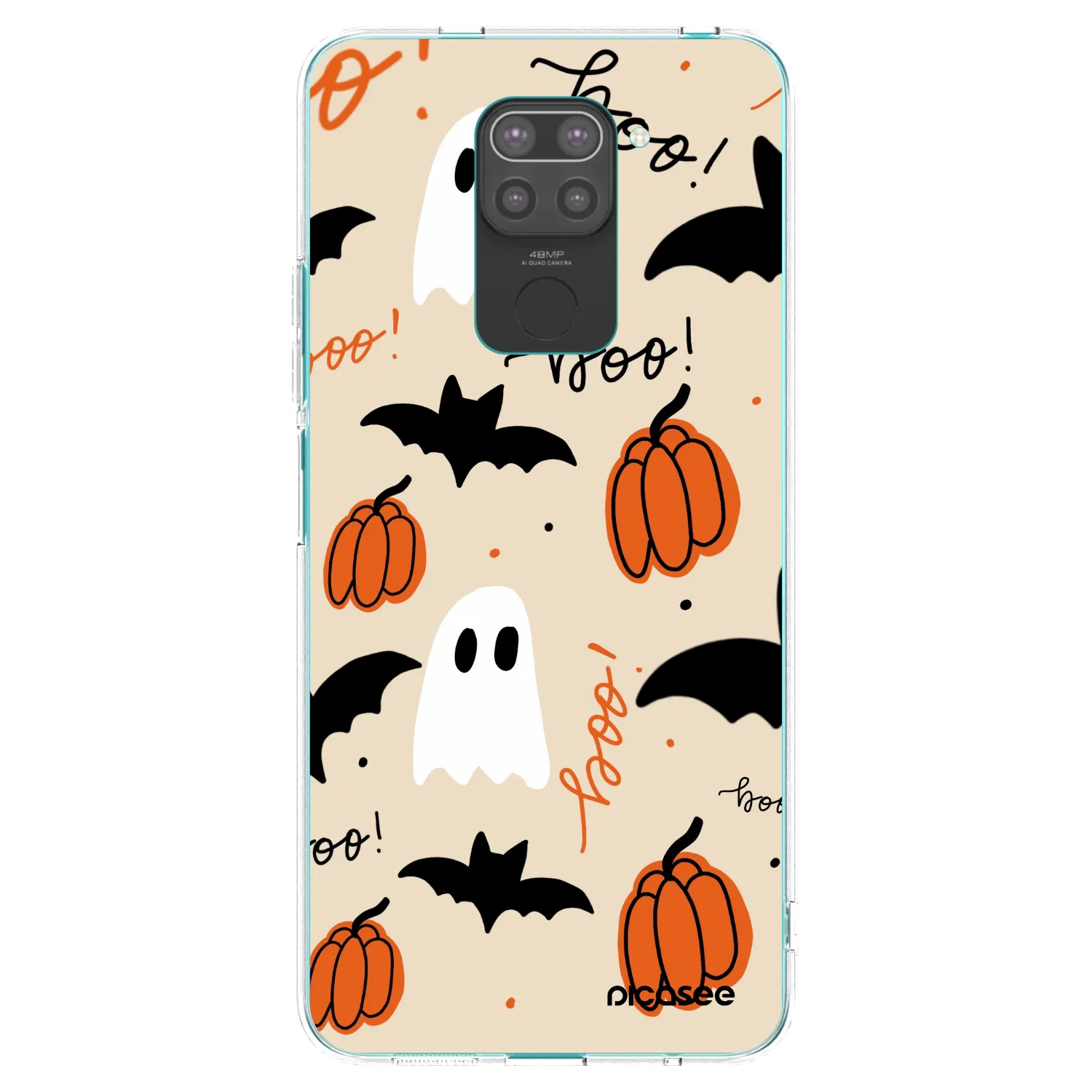 Picasee fekete szilikon tok az alábbi mobiltelefonokra Xiaomi Redmi Note 9 - Halloween 26