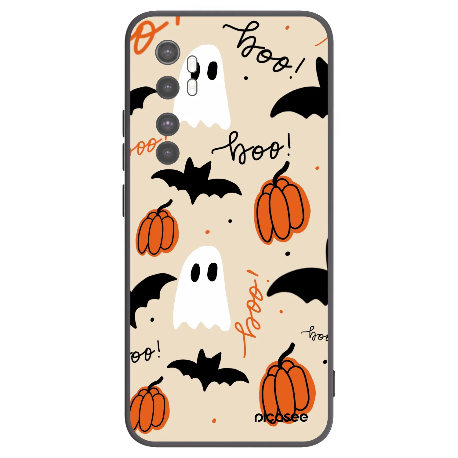 Picasee fekete szilikon tok az alábbi mobiltelefonokra Xiaomi Mi Note 10 Lite - Halloween 26