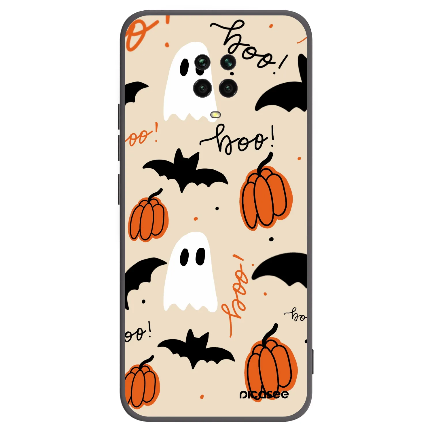 Picasee fekete szilikon tok az alábbi mobiltelefonokra Xiaomi Redmi Note 9S - Halloween 26