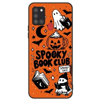 Szilikon tok erre a típusra Samsung Galaxy A21s - Spooky book club