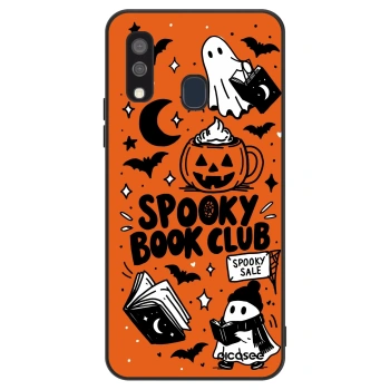 Szilikon tok erre a típusra Samsung Galaxy A40 A405F - Spooky book club